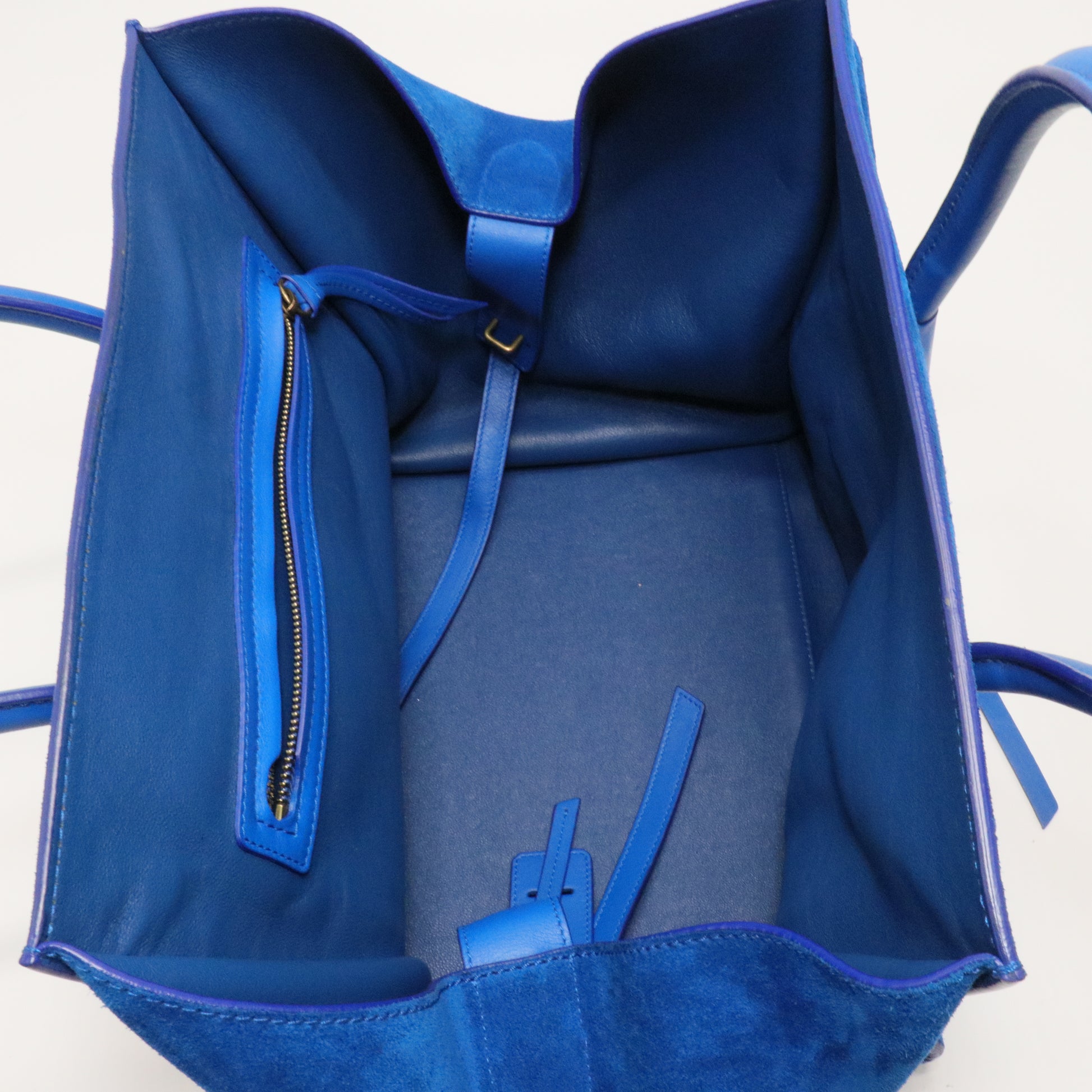 Suede Leather Small Phantom Luggage Tote