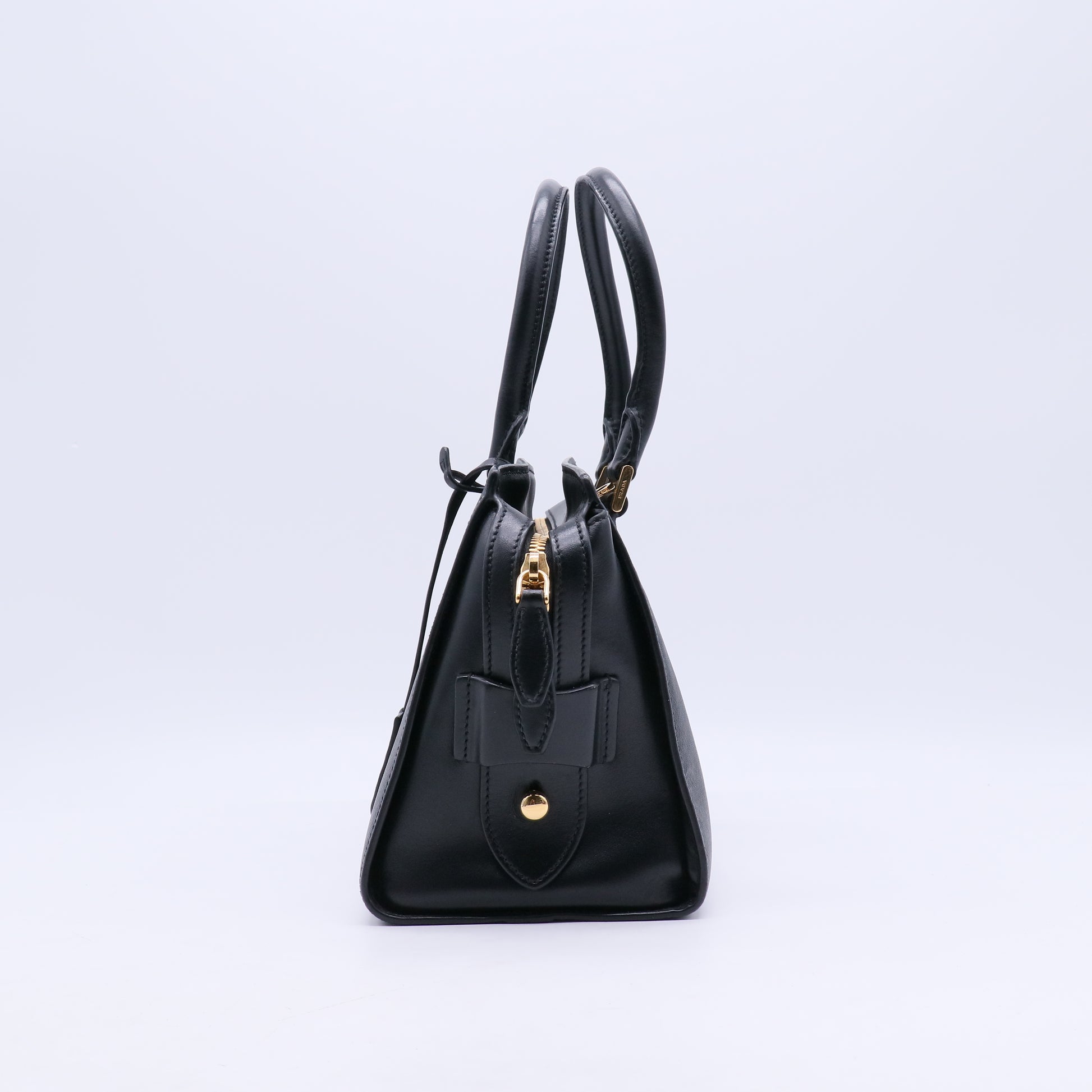 Convertible Open Tote Saffiano with Soft Calf Small B20337