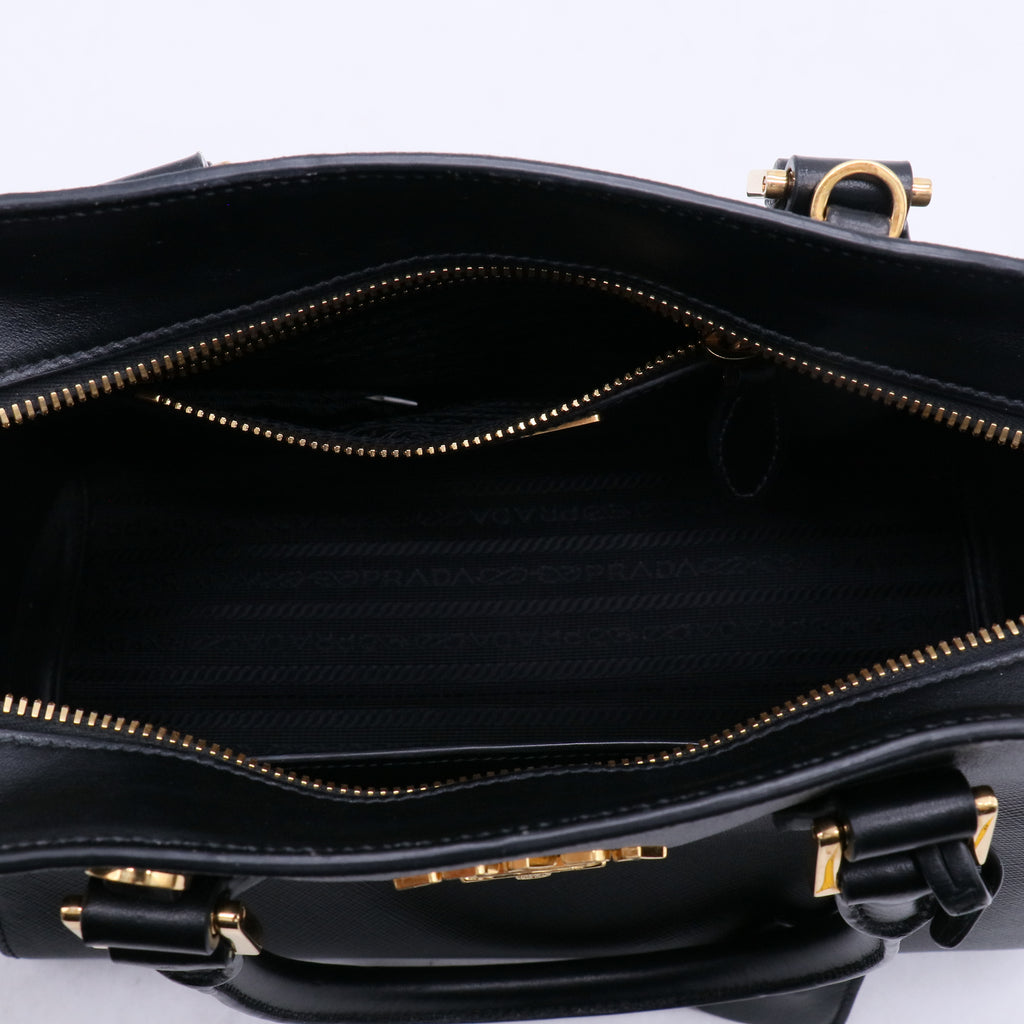 Convertible Open Tote Saffiano with Soft Calf Small B20337