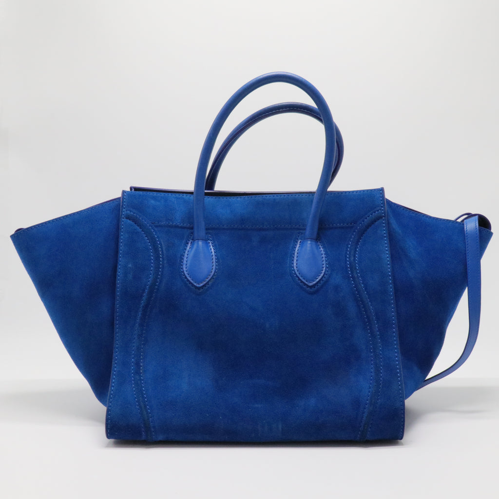 Suede Leather Small Phantom Luggage Tote