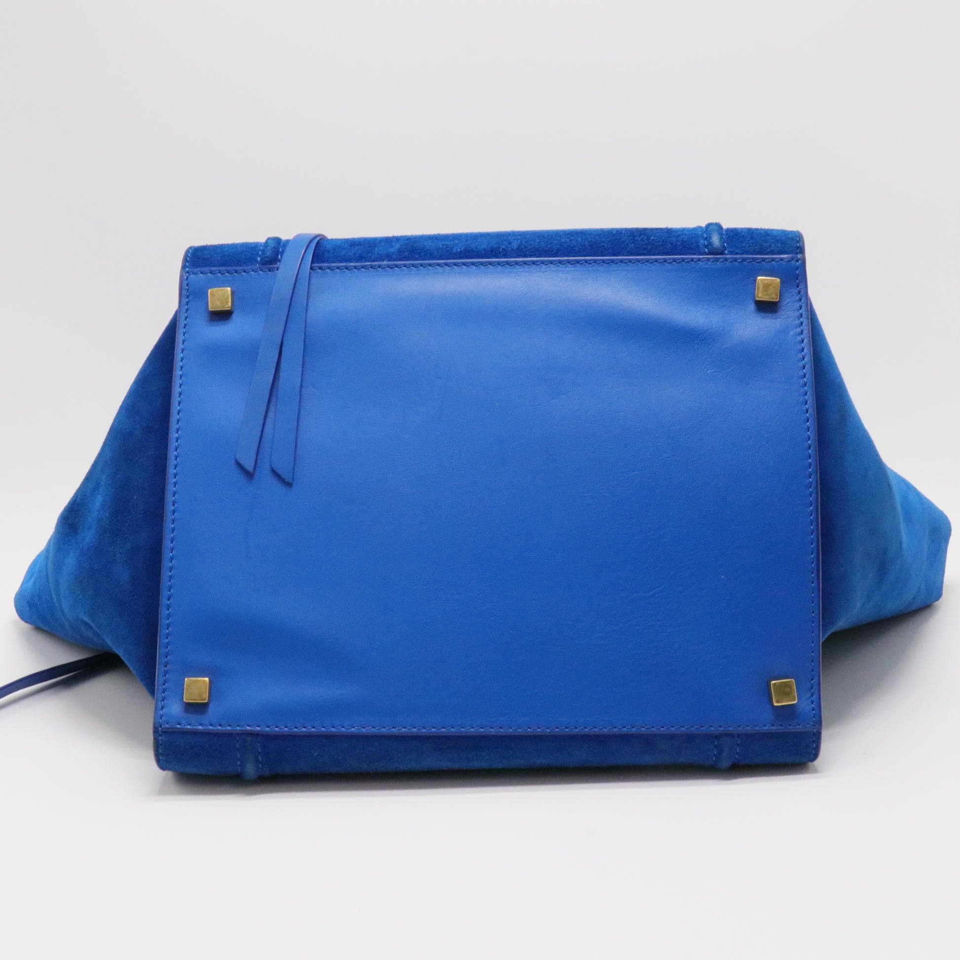 Suede Leather Small Phantom Luggage Tote