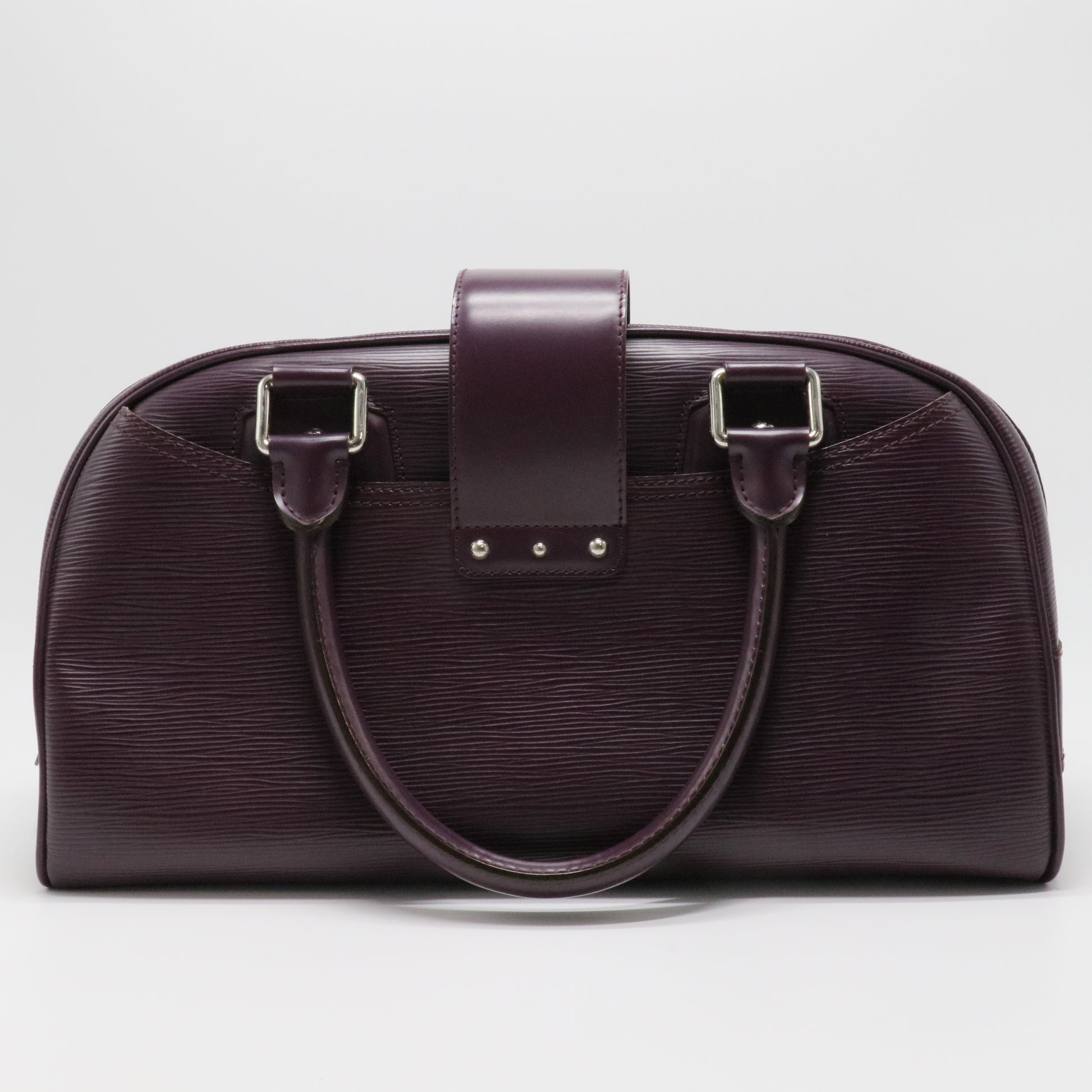 Purple Epi Leather Bowling Montaigne GM Bag