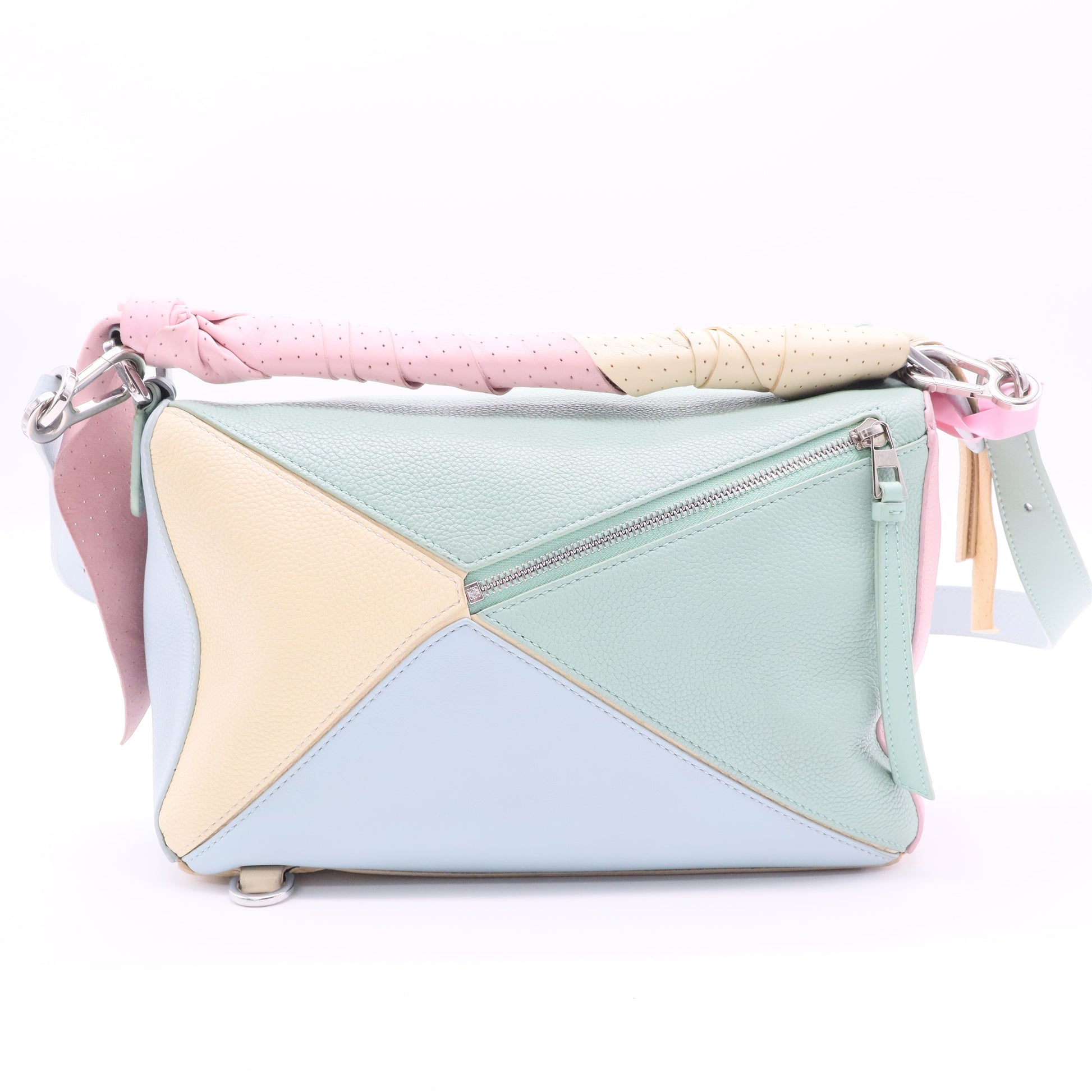 Puzzle Colorblock Bag Leather Medium Twins