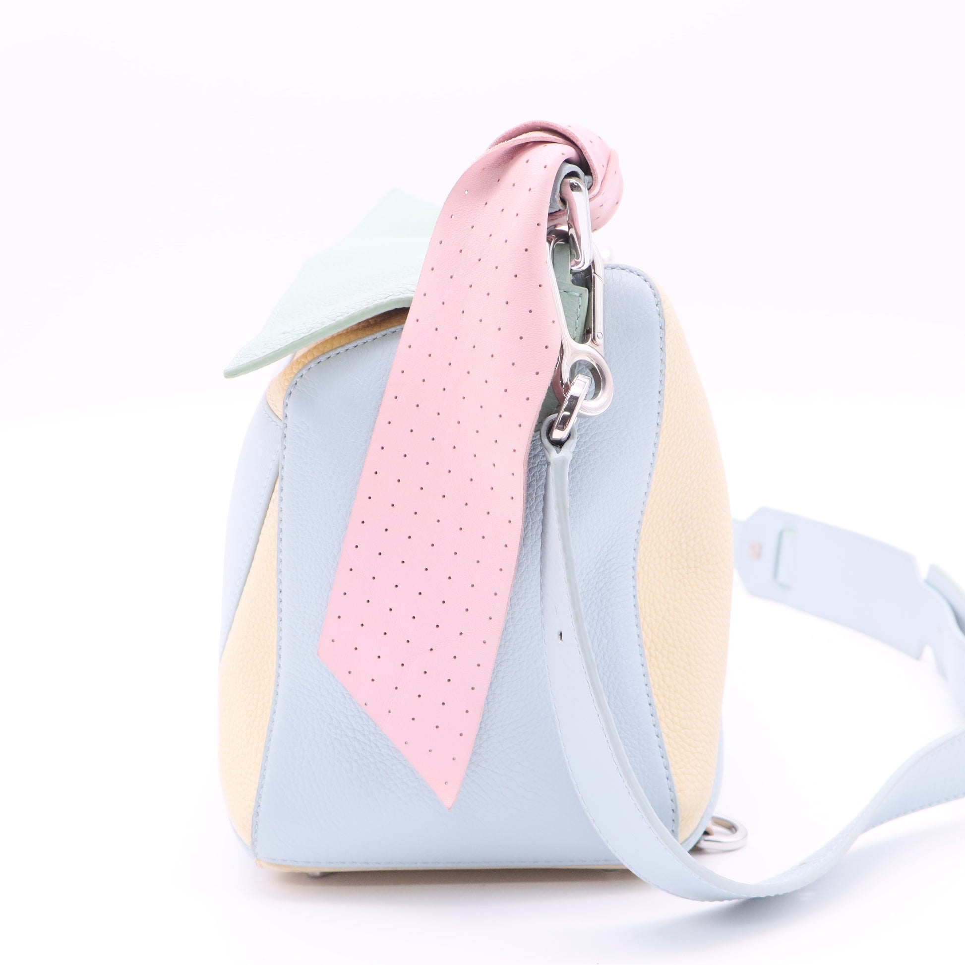 Puzzle Colorblock Bag Leather Medium Twins