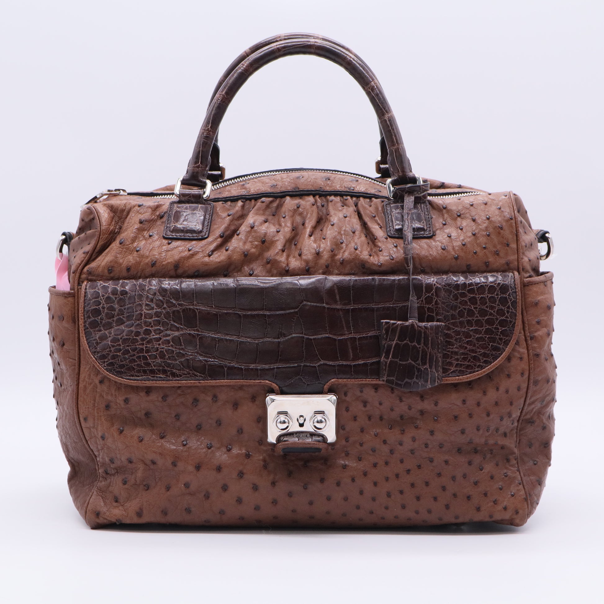 Loewe Limited Edition Ostrich Top Handle Bag twins LDJ3407
