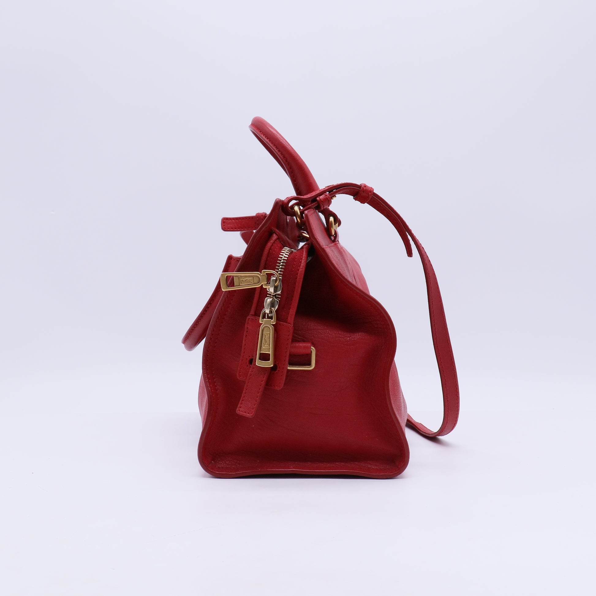 Red Leather Small Cabas ChYc Bag B21020