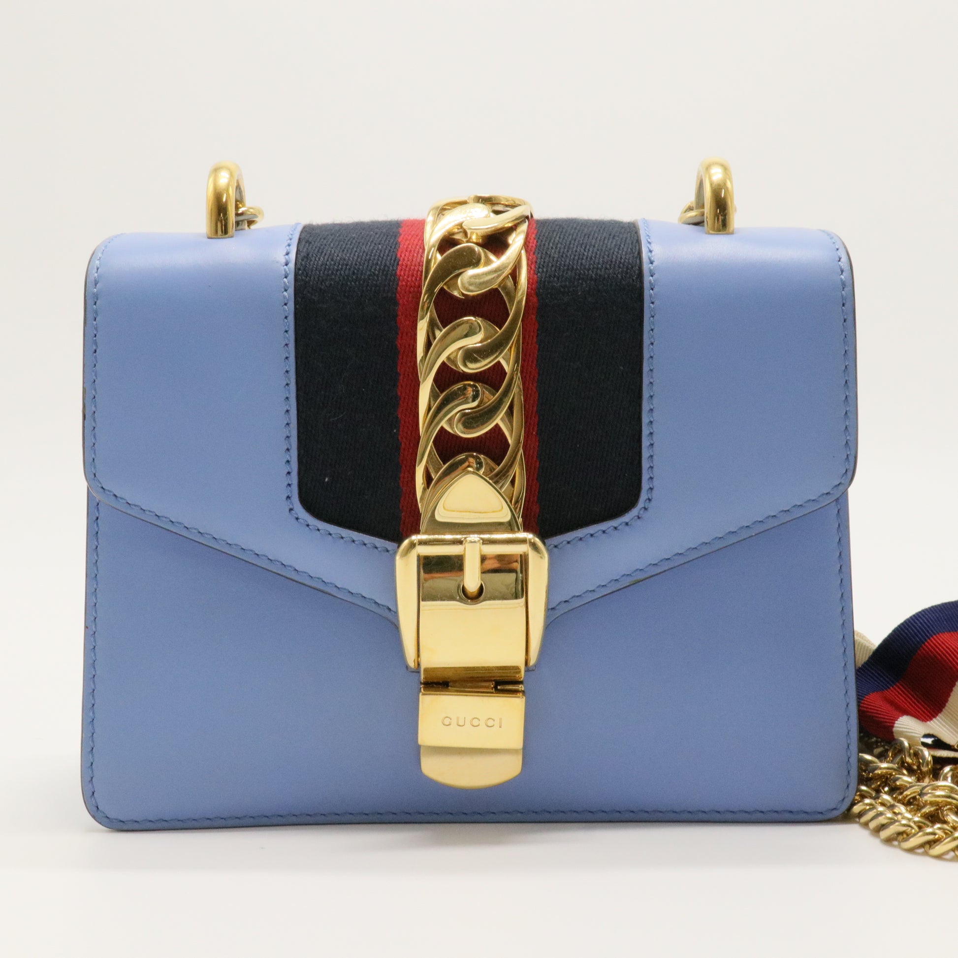 Calfskin Mini Sylvie Chain Shoulder Bag