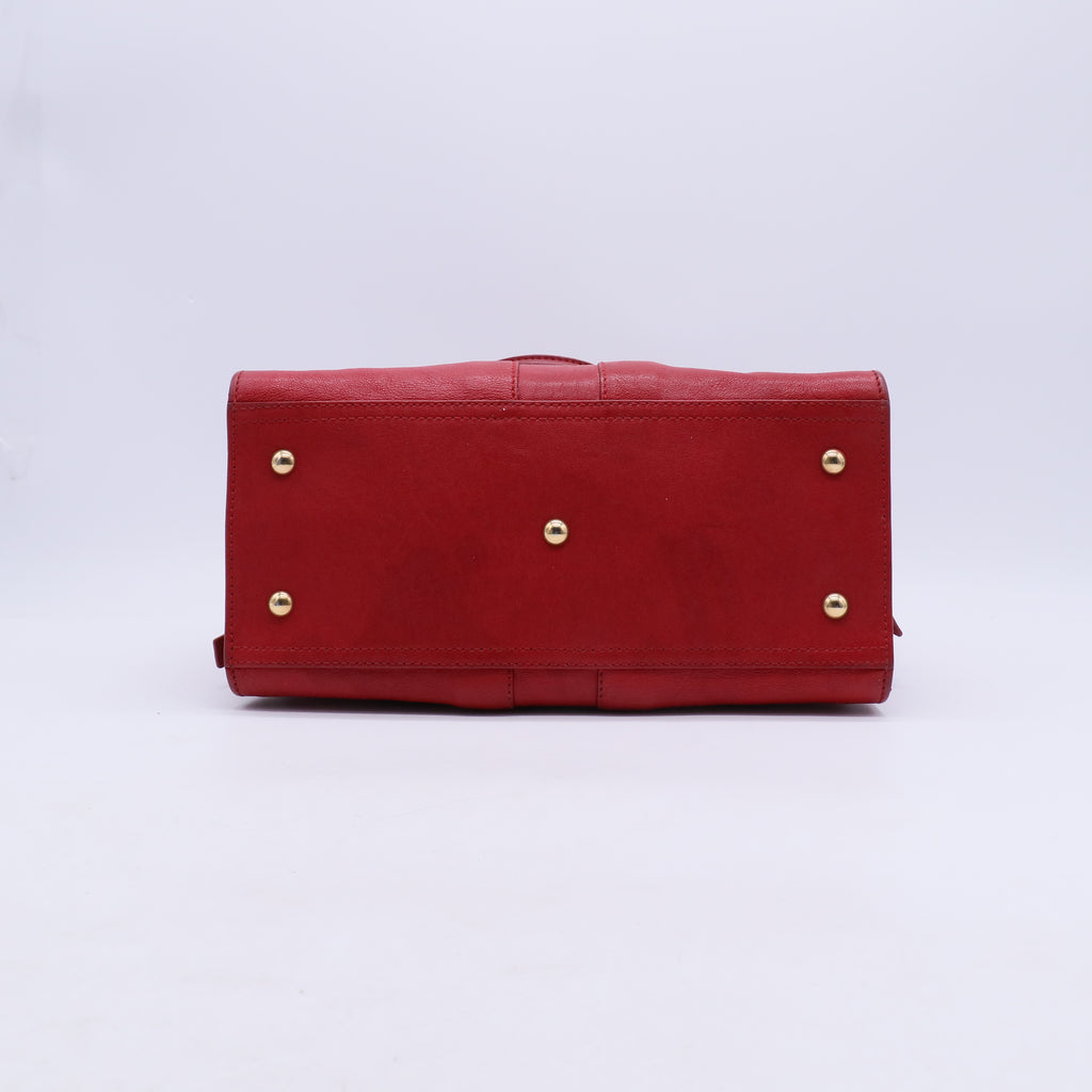 Red Leather Small Cabas ChYc Bag B21020
