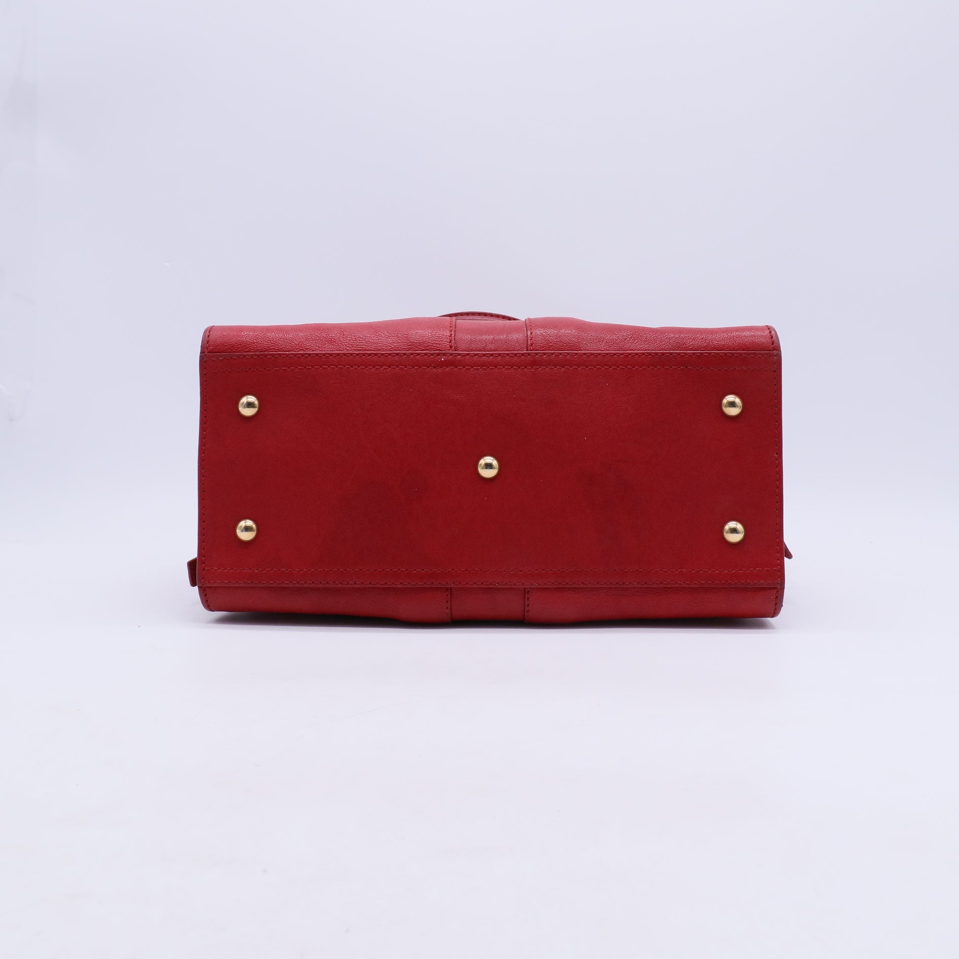 Red Leather Small Cabas ChYc Bag B21020