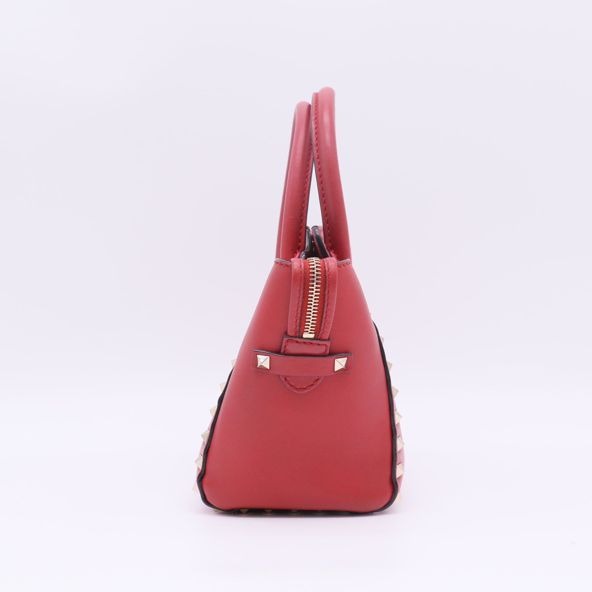 Valentino Garavani Vitello Mini Rockstud Double Handle Tote B22170