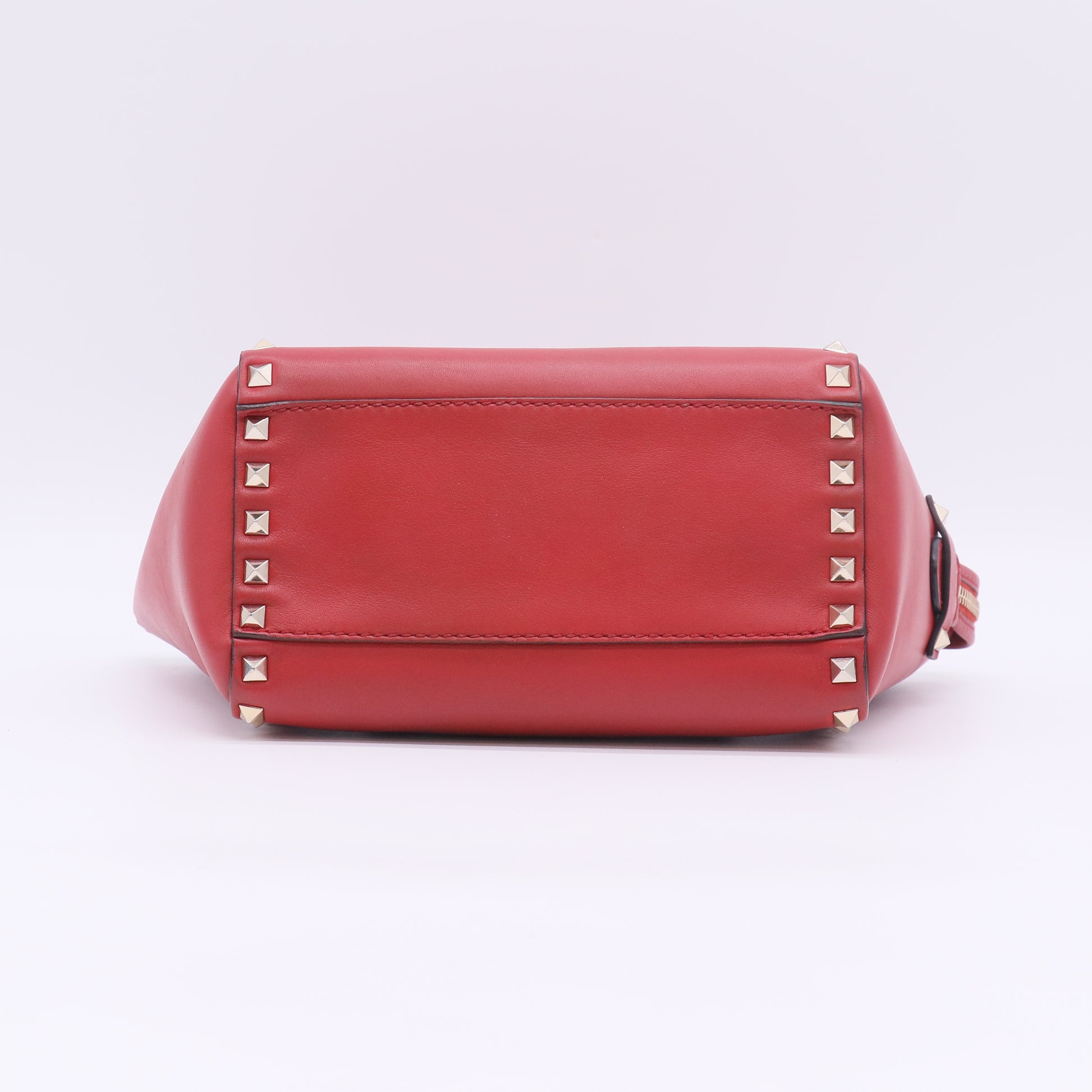 Valentino Garavani Vitello Mini Rockstud Double Handle Tote B22170
