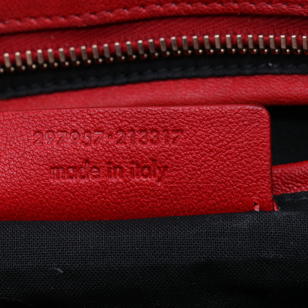 Red Leather Small Cabas ChYc Bag B21020