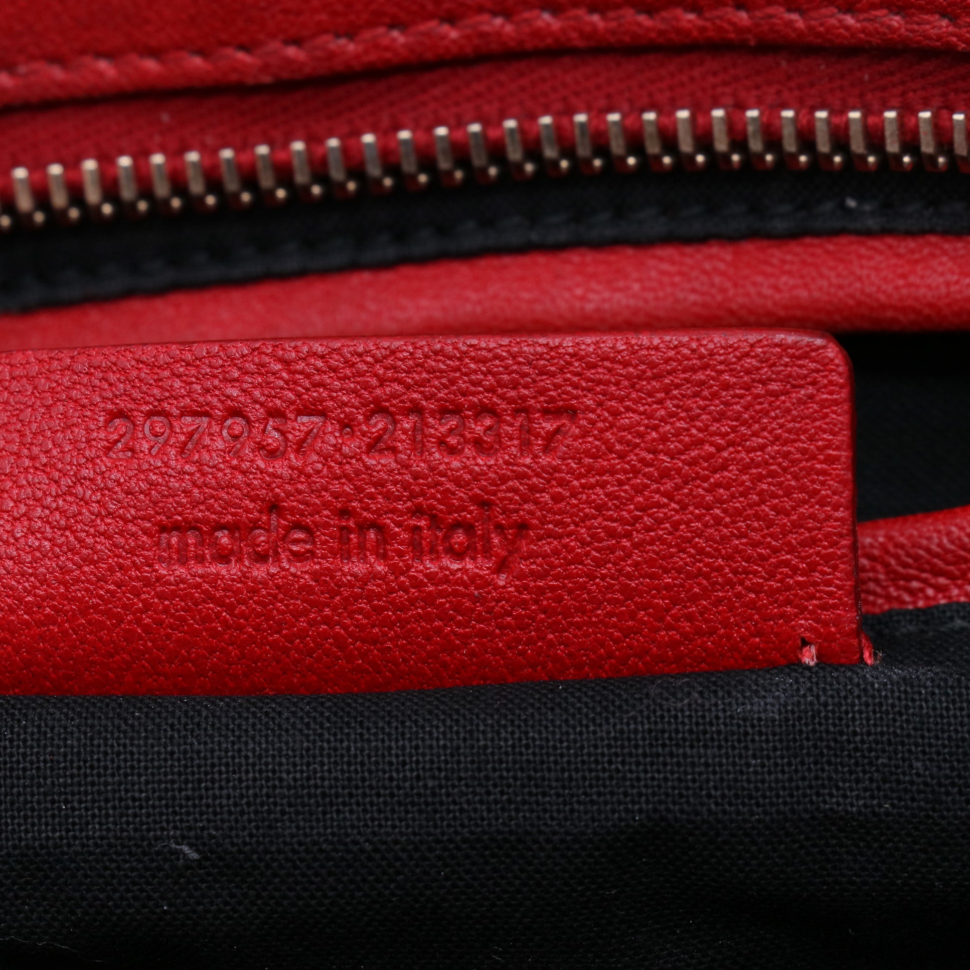 Red Leather Small Cabas ChYc Bag B21020