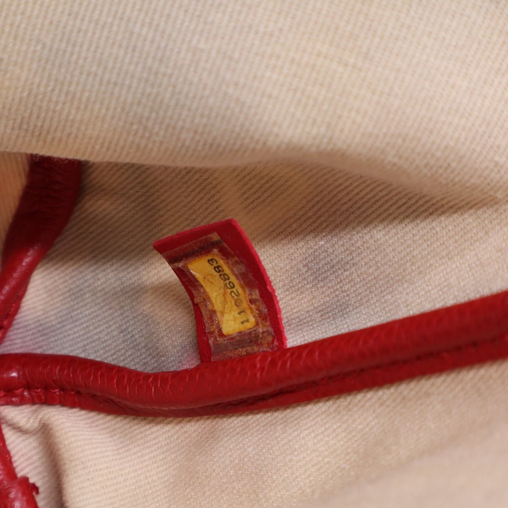 Multicolor Printed Coated Canvas and Leather Le Train Tote B11984