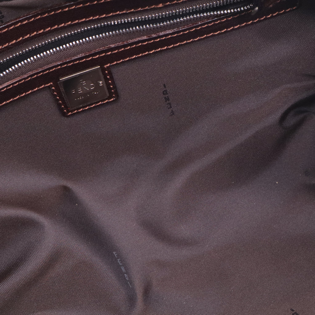 Fendi Vintage Belted Boston Bag Zucca Canvas Large twins B20900