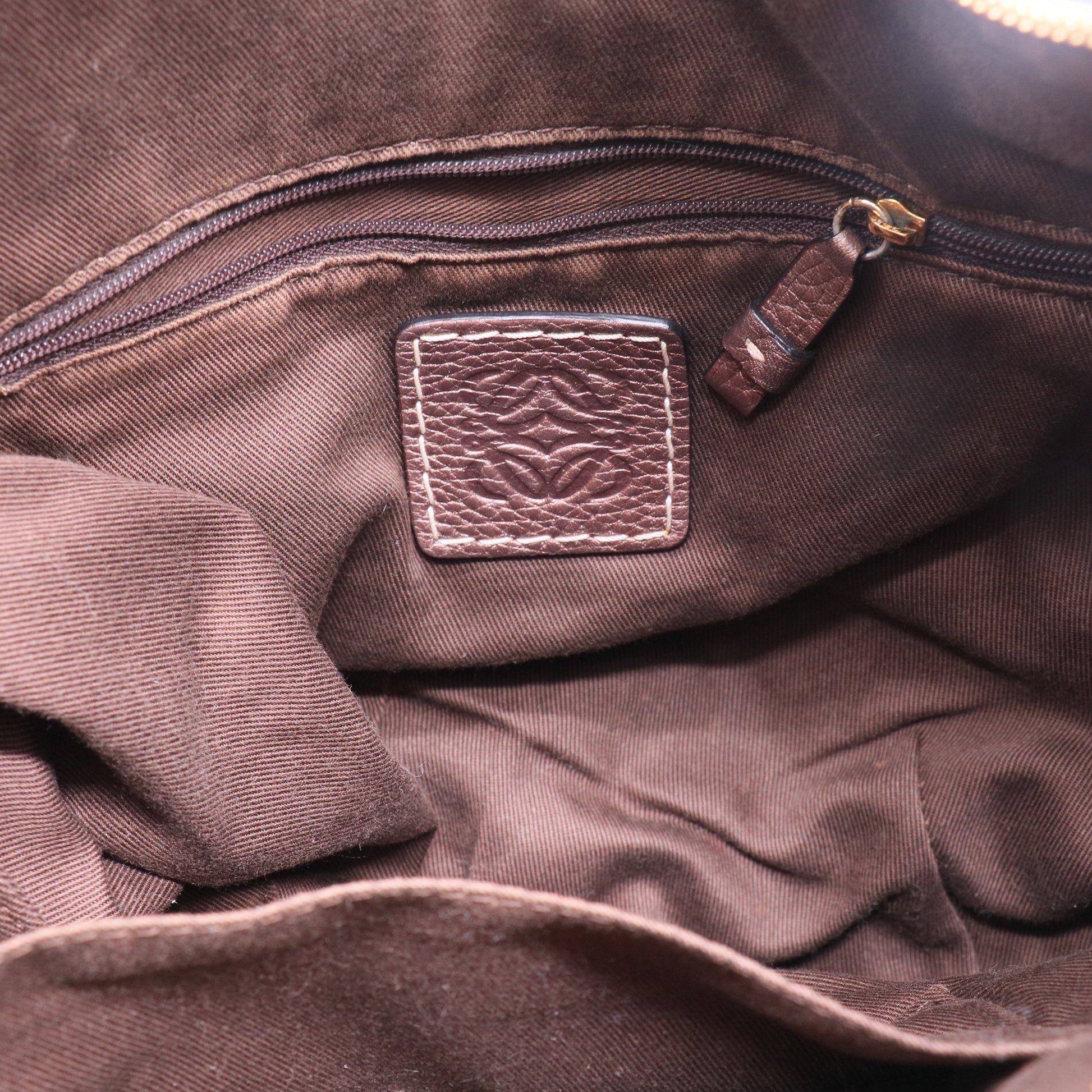 Vintage Canvas Anagram Hobo Bag B20144