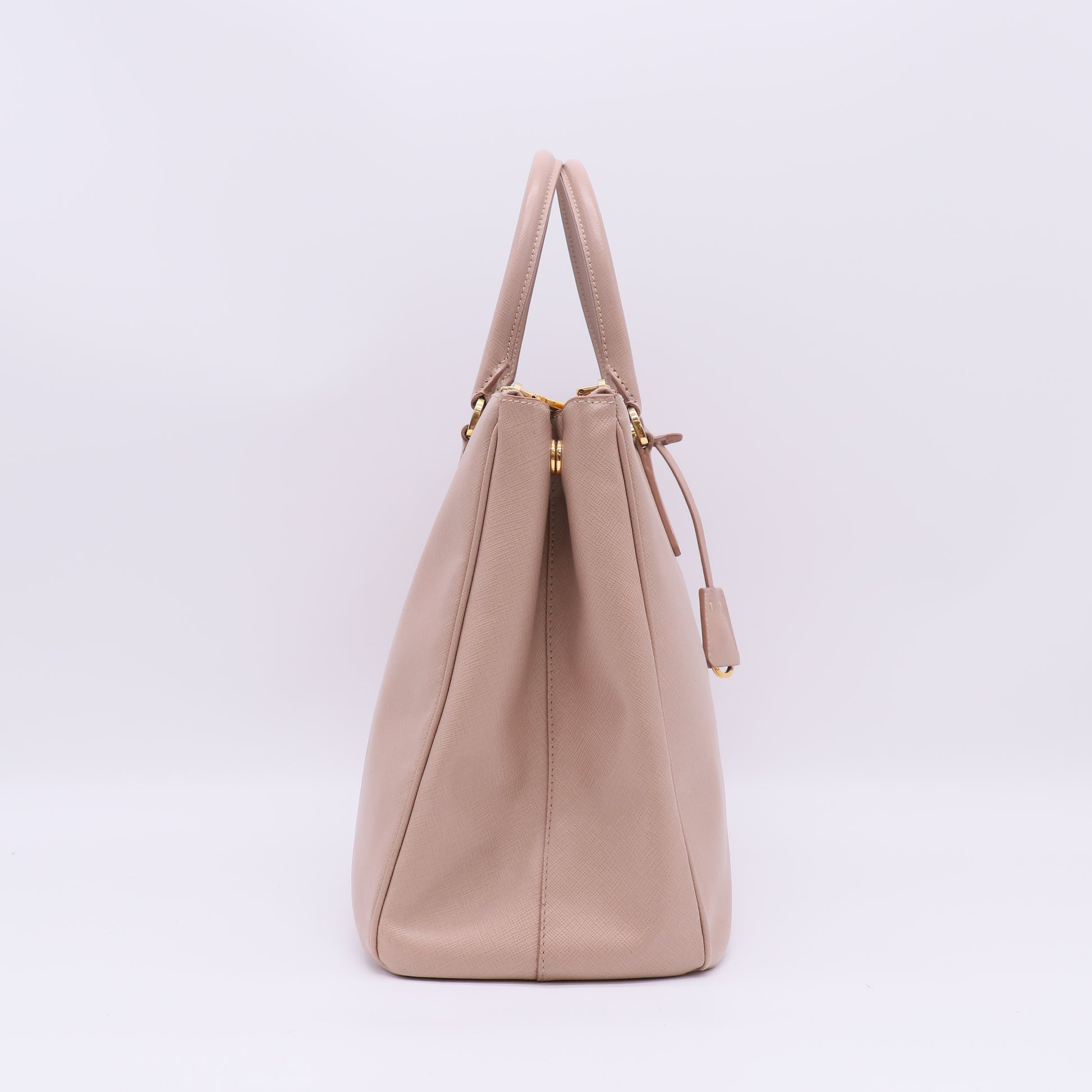 Prada Large Galleria Saffiano Lux Double Zip Tote Bag B23763