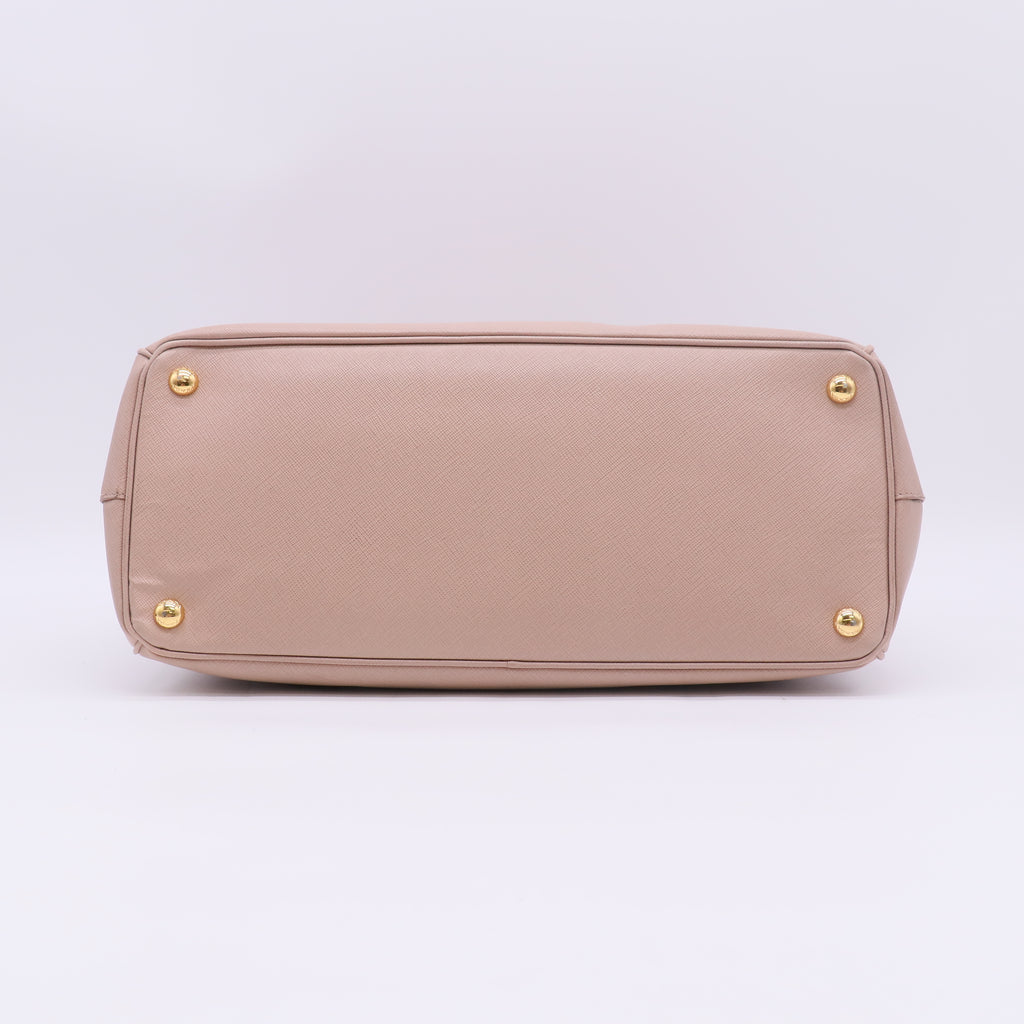 Prada Large Galleria Saffiano Lux Double Zip Tote Bag B23763
