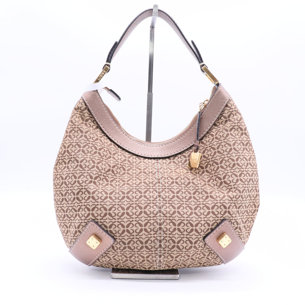 Vintage Canvas Anagram Hobo Bag B20144