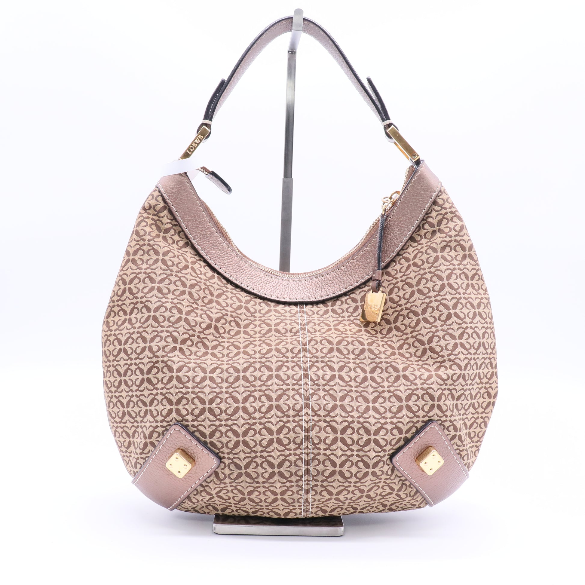 Vintage Canvas Anagram Hobo Bag B20144