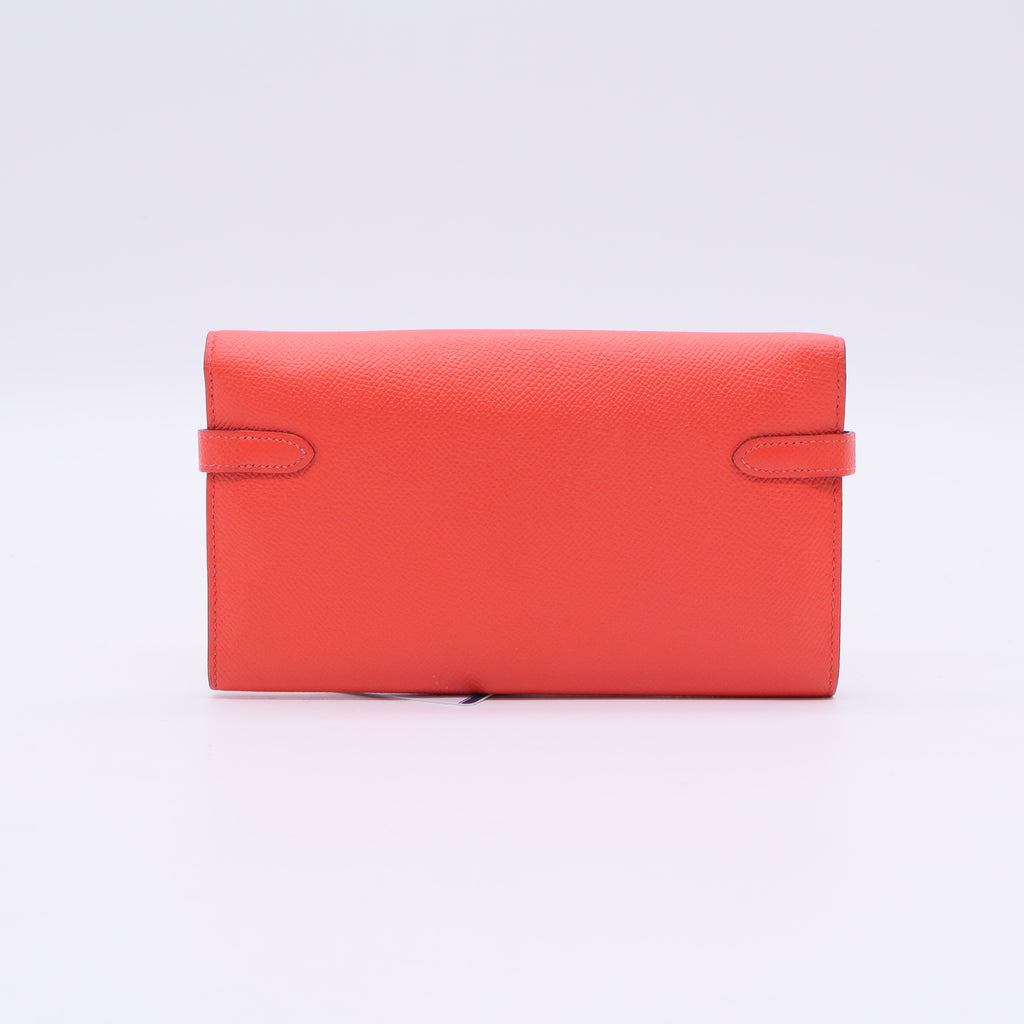 Rose Texas Epsom Leather Kelly Wallet twins ldj3408