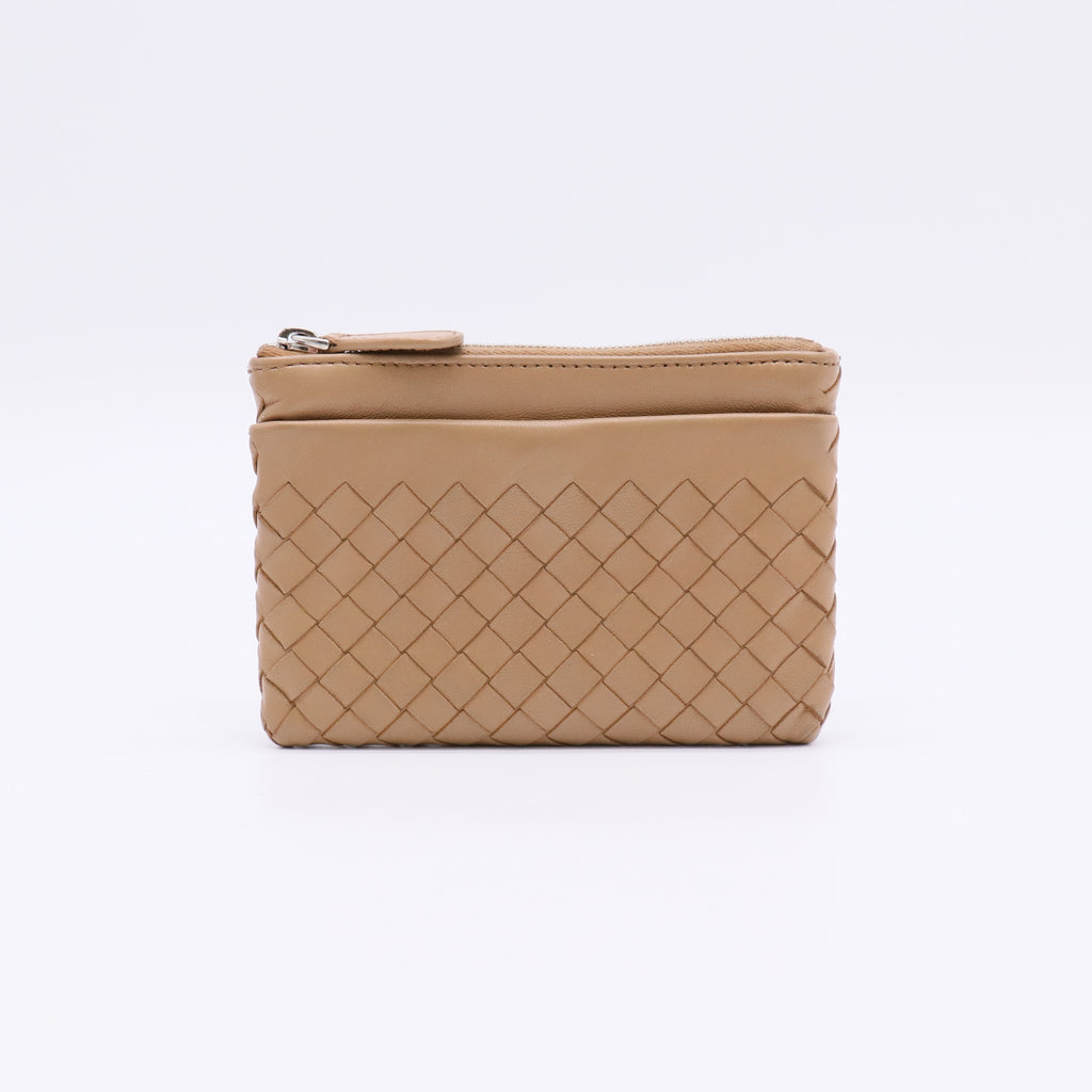 Bottega Veneta Intrecciato Nappa Key Pouch W22325