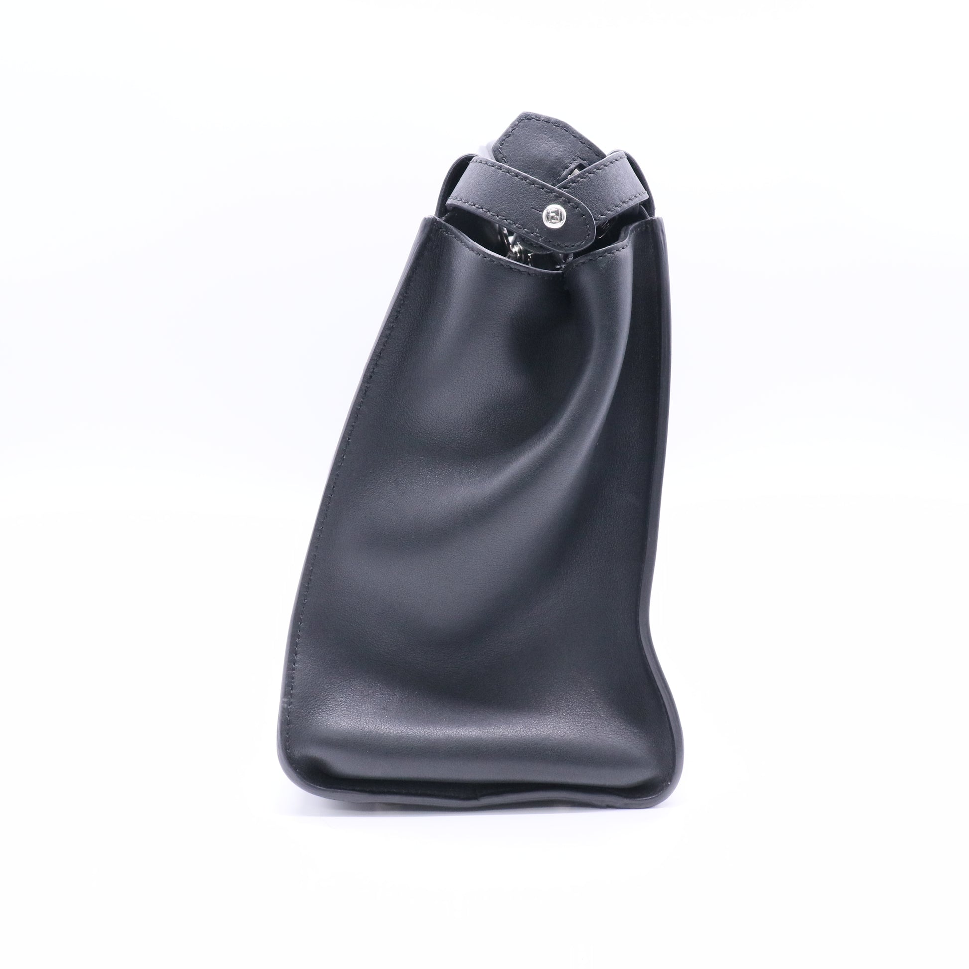 Fendi Peekaboo black leather bug monster eye crossbody briefcase Twins LDJ2622