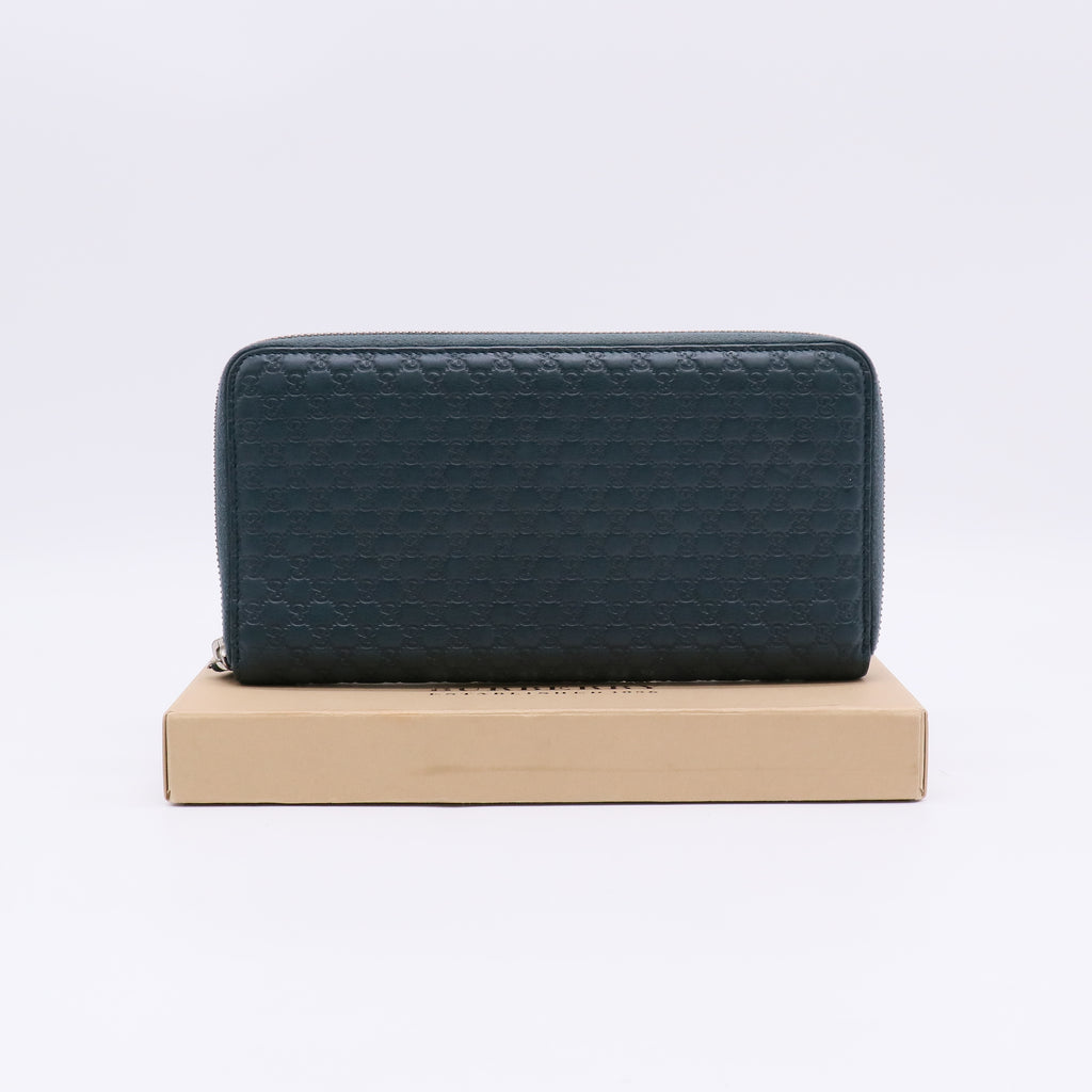 Gucci Microguccissima Travel Organizer Zip-Around Wallet W22267
