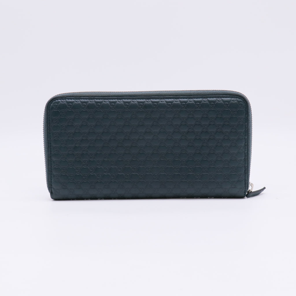 Gucci Microguccissima Travel Organizer Zip-Around Wallet W22267