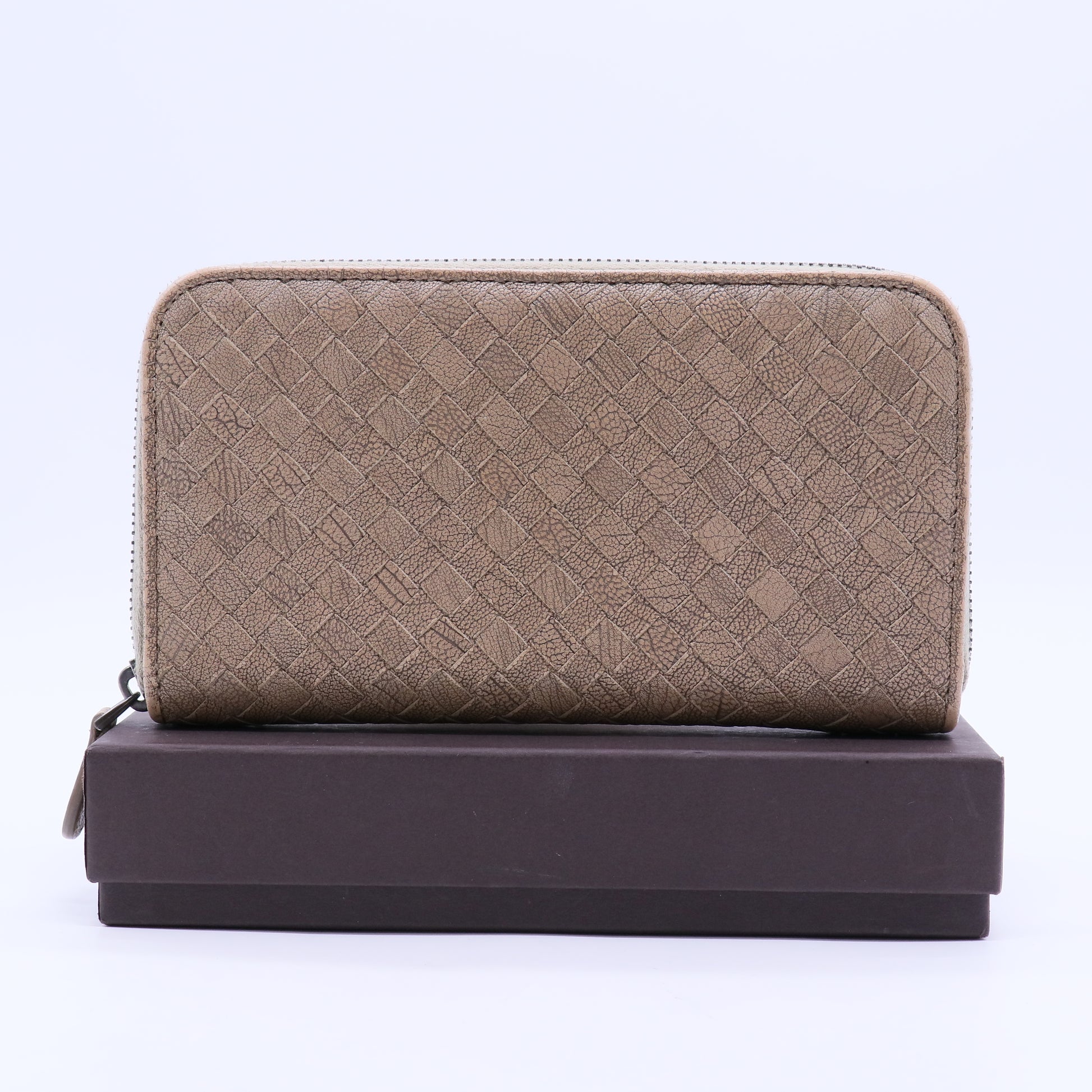 Veneta Opera Intrecciato Wallet Brown