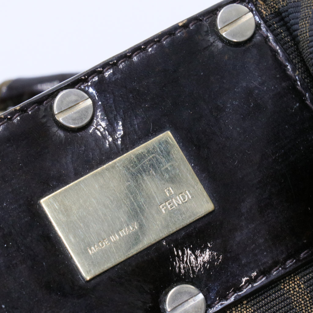 Tobacco Zucca Canvas Mia Shoulder Bag