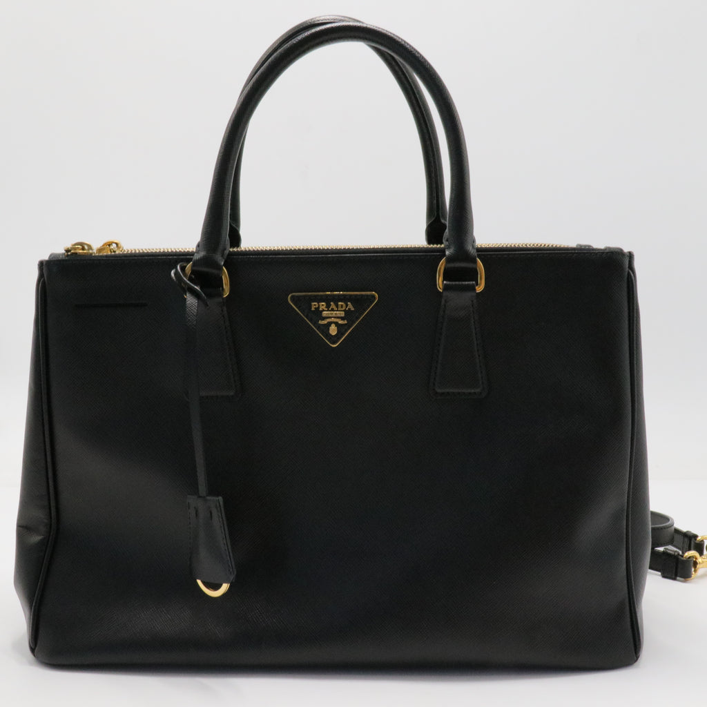 Galleria Double Zip Tote Saffiano Leather Medium