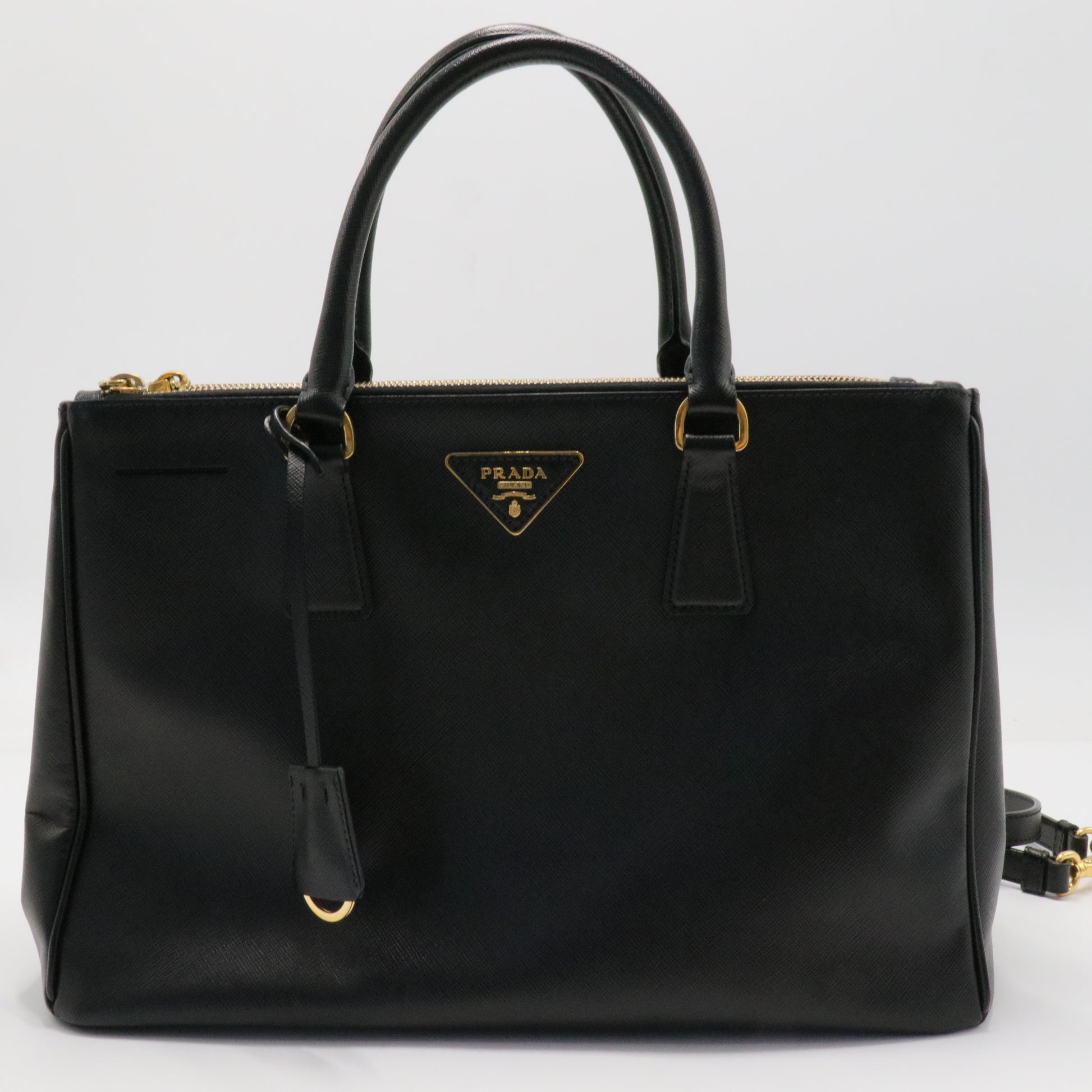 Galleria Double Zip Tote Saffiano Leather Medium