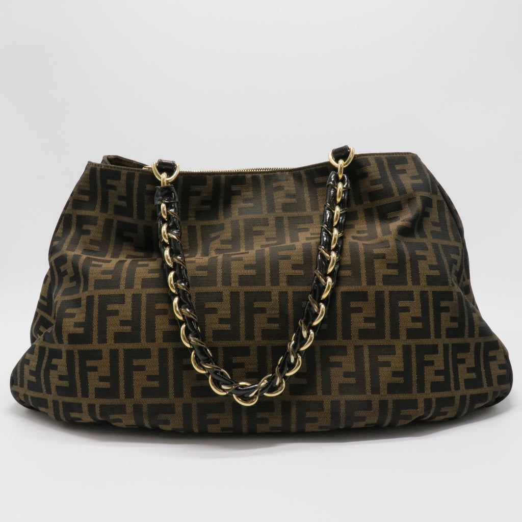 Tobacco Zucca Canvas Mia Shoulder Bag