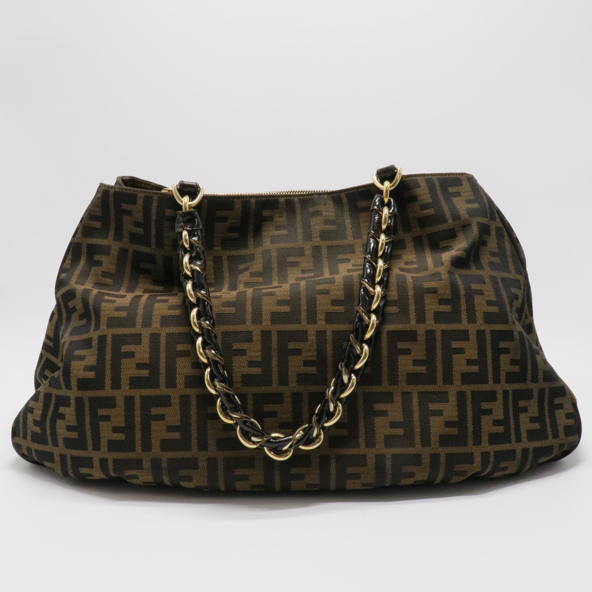 Tobacco Zucca Canvas Mia Shoulder Bag