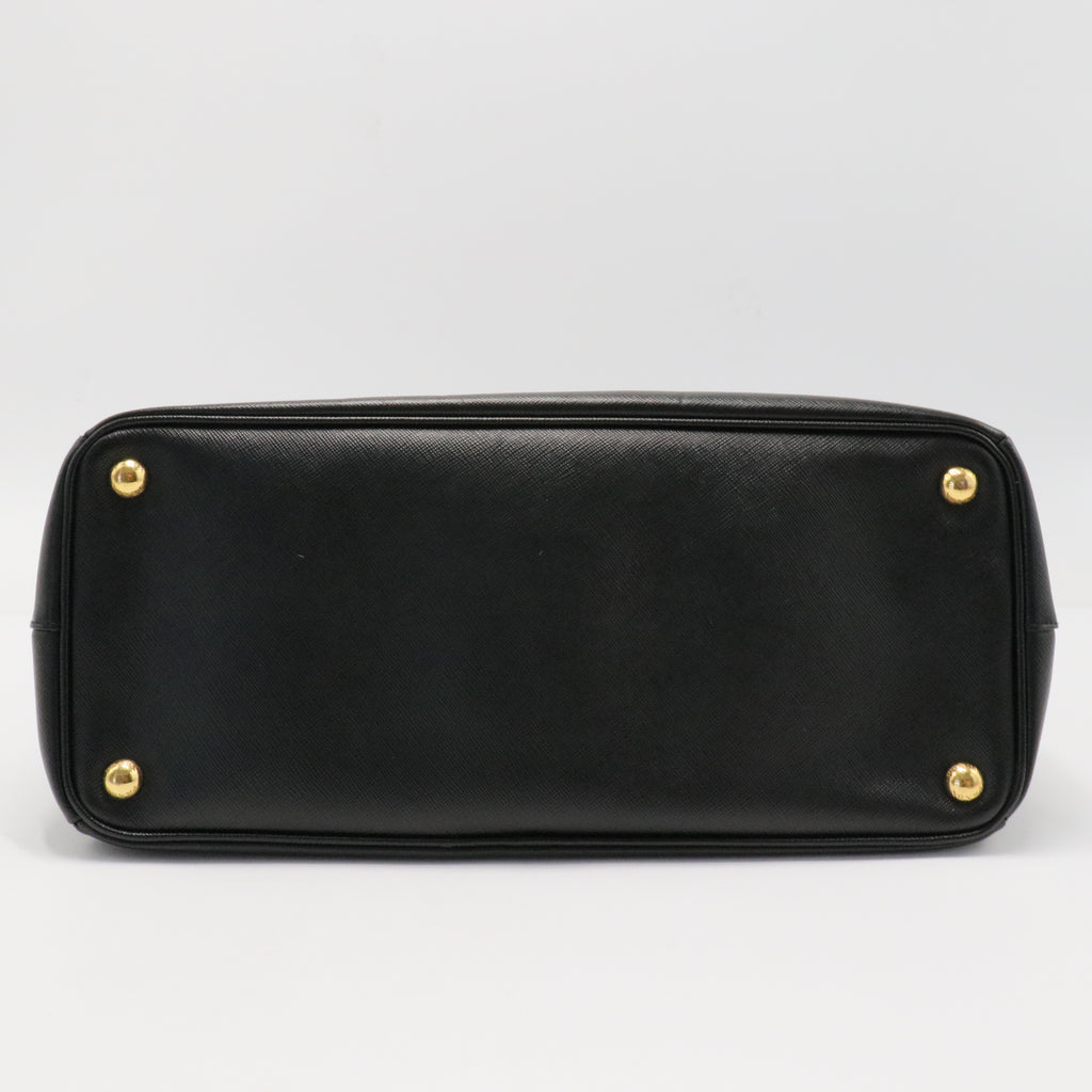 Galleria Double Zip Tote Saffiano Leather Medium