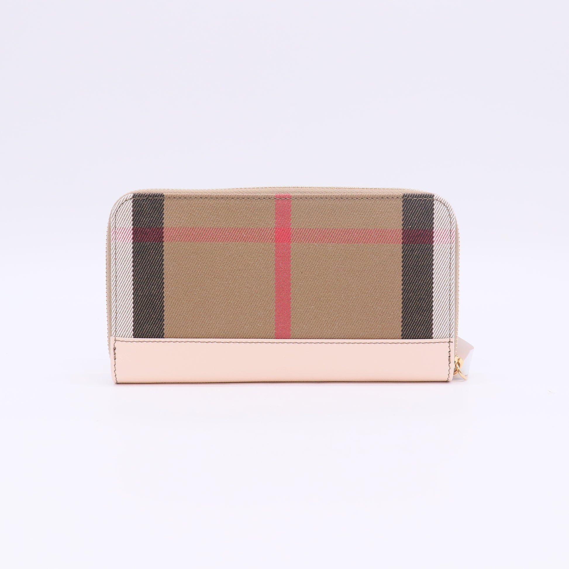 Burberry Vintage Check and Leather Zippy Wallet W22925
