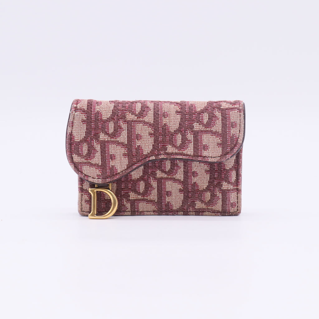 Christian Dior Saddle Bloom Card Holder W22938