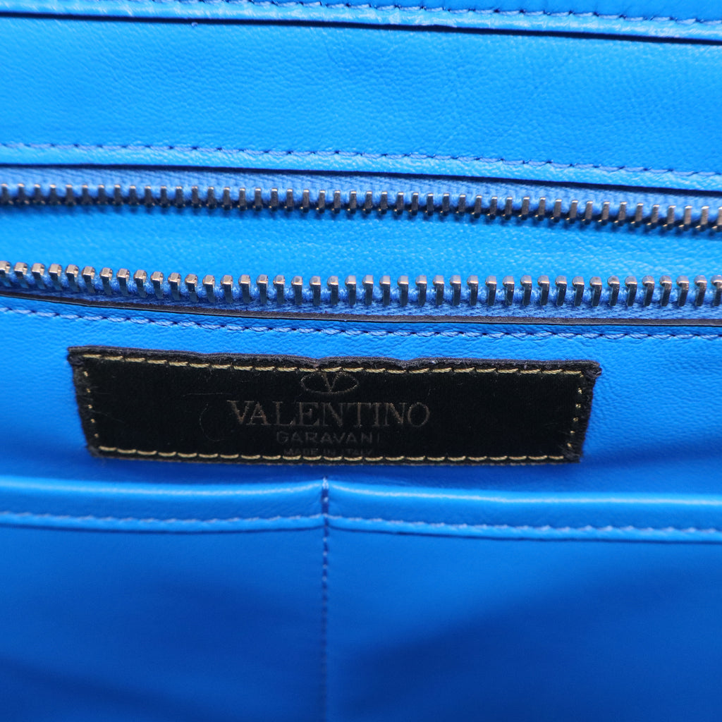 Rockstud Tote Camo Leather and Canvas B20688