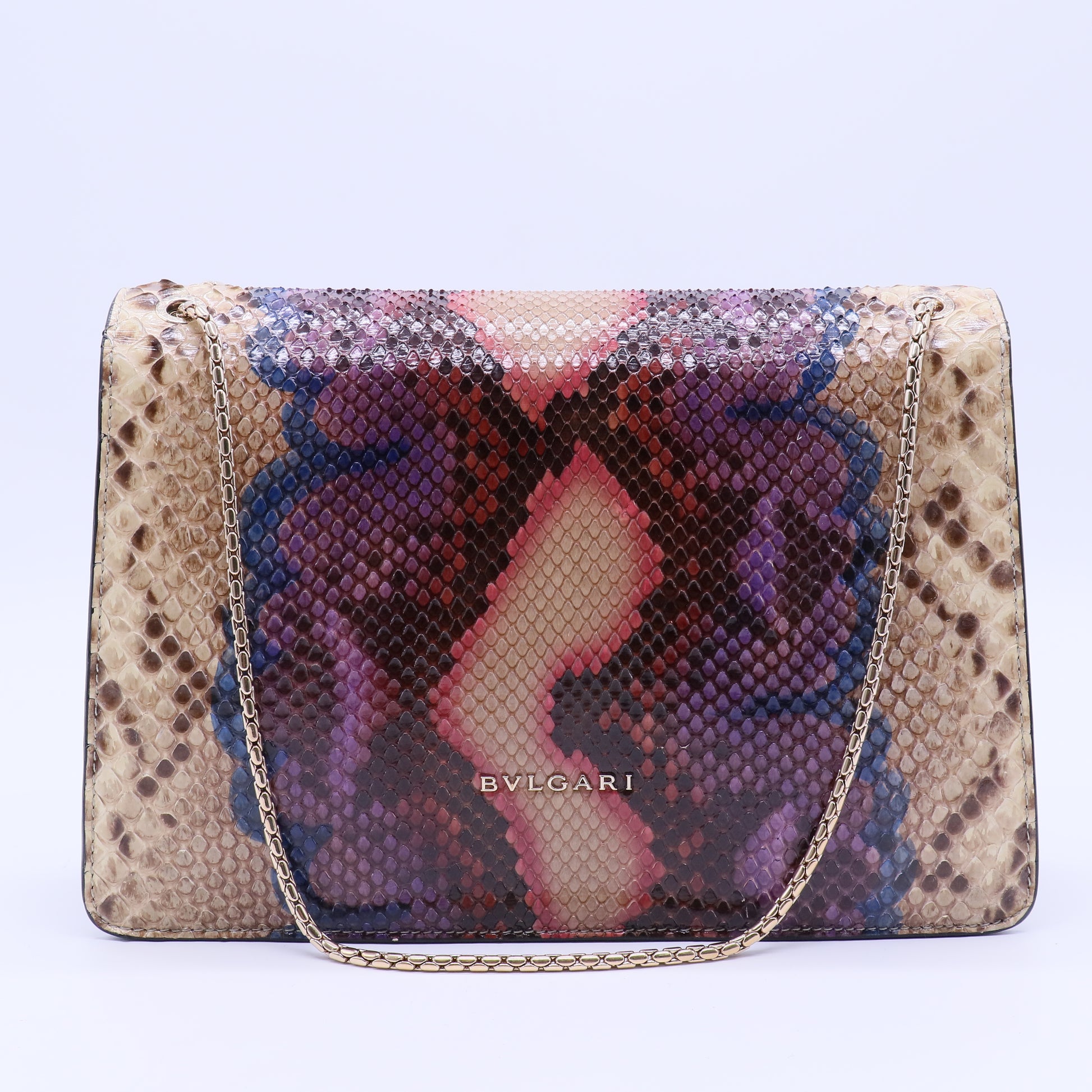 Bvlgari Bolso Serpenti de Cuero  Muy buen estado  Multicolor Cuero twins