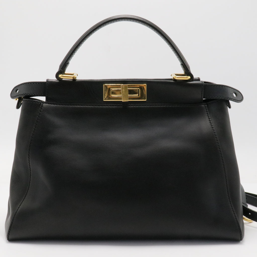 Peekaboo Bag Leather with Calf Hair Interior Regular