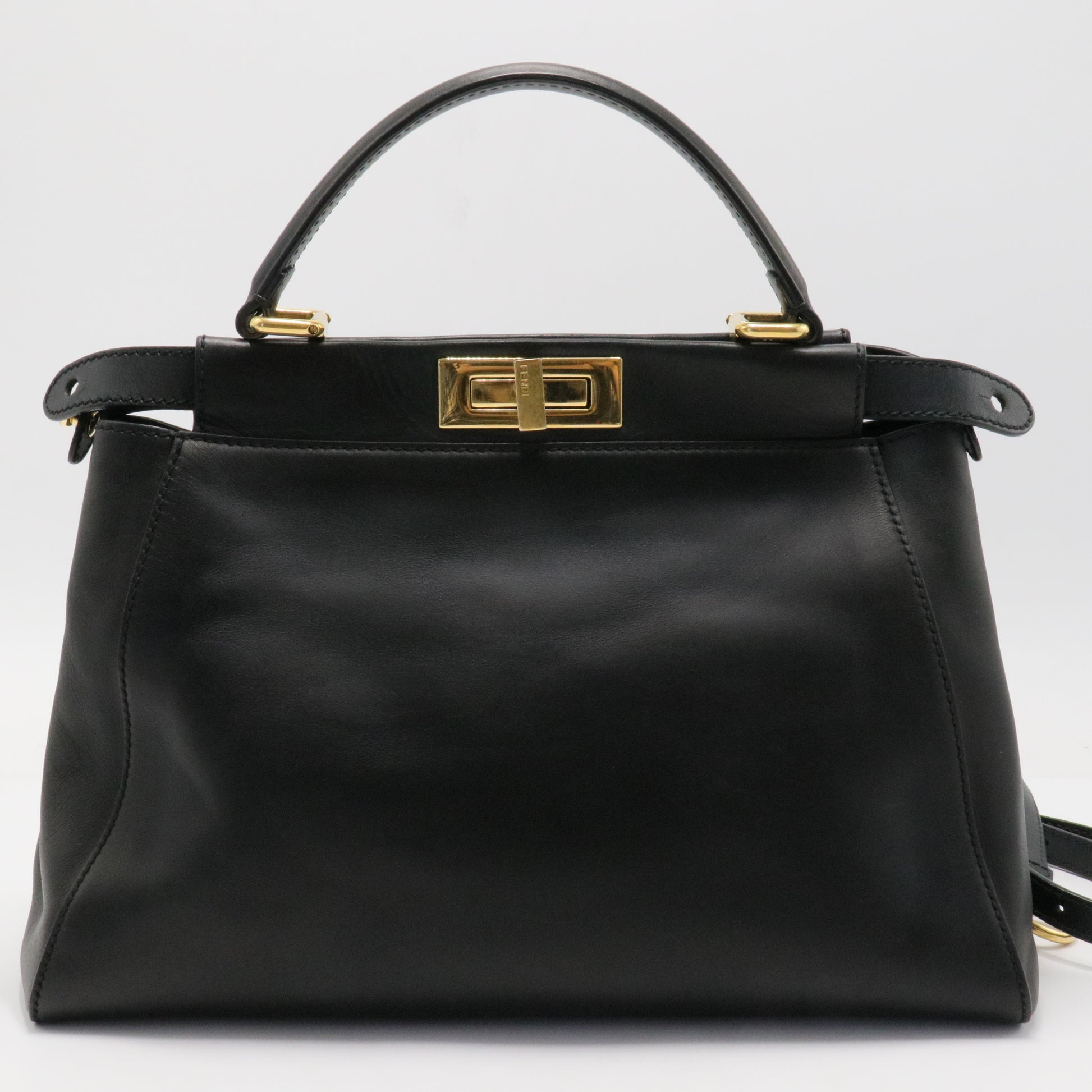 Peekaboo Bag Leather with Calf Hair Interior Regular
