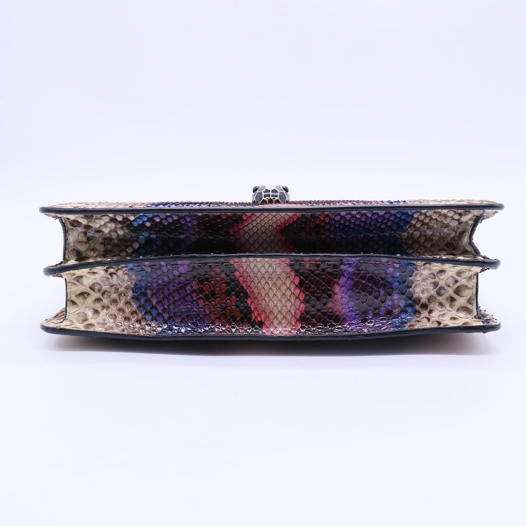 Bvlgari Bolso Serpenti de Cuero  Muy buen estado  Multicolor Cuero twins