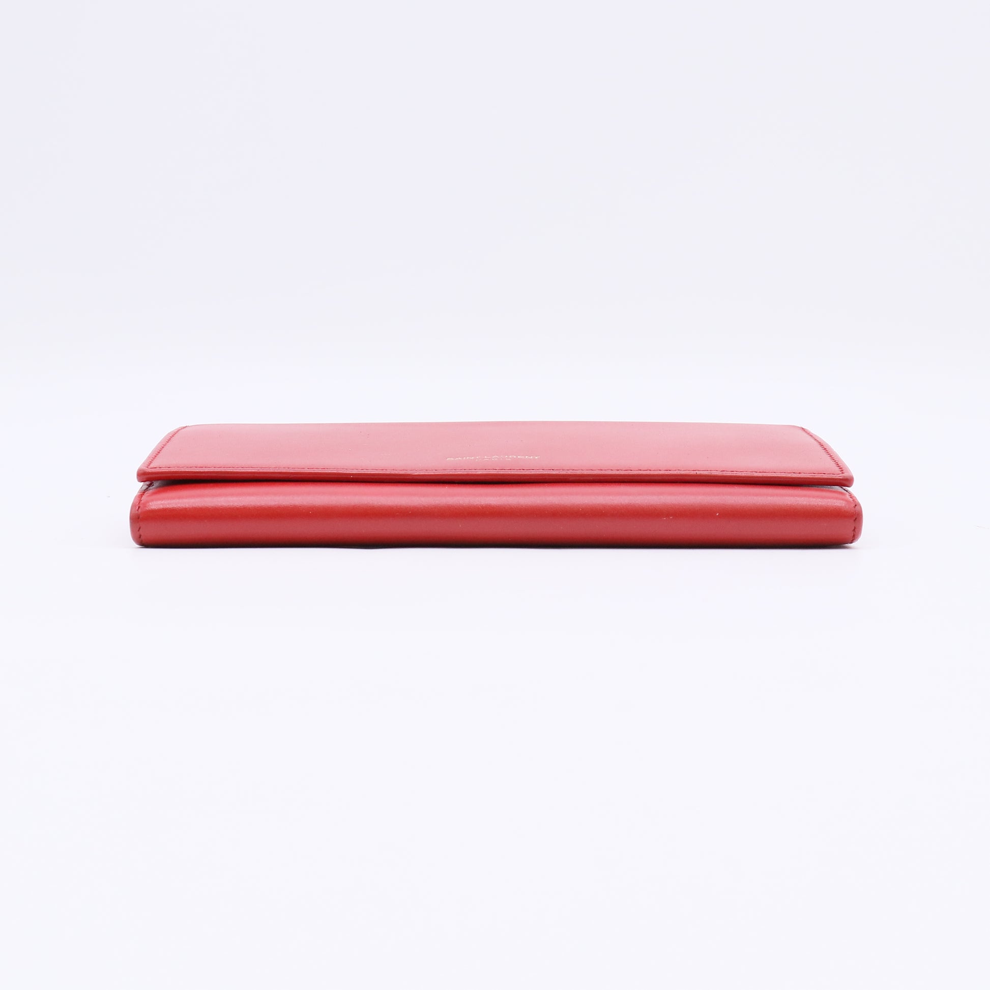 Saint Laurent Paris Leather Classic Large Marquage Flap Wallet W22308