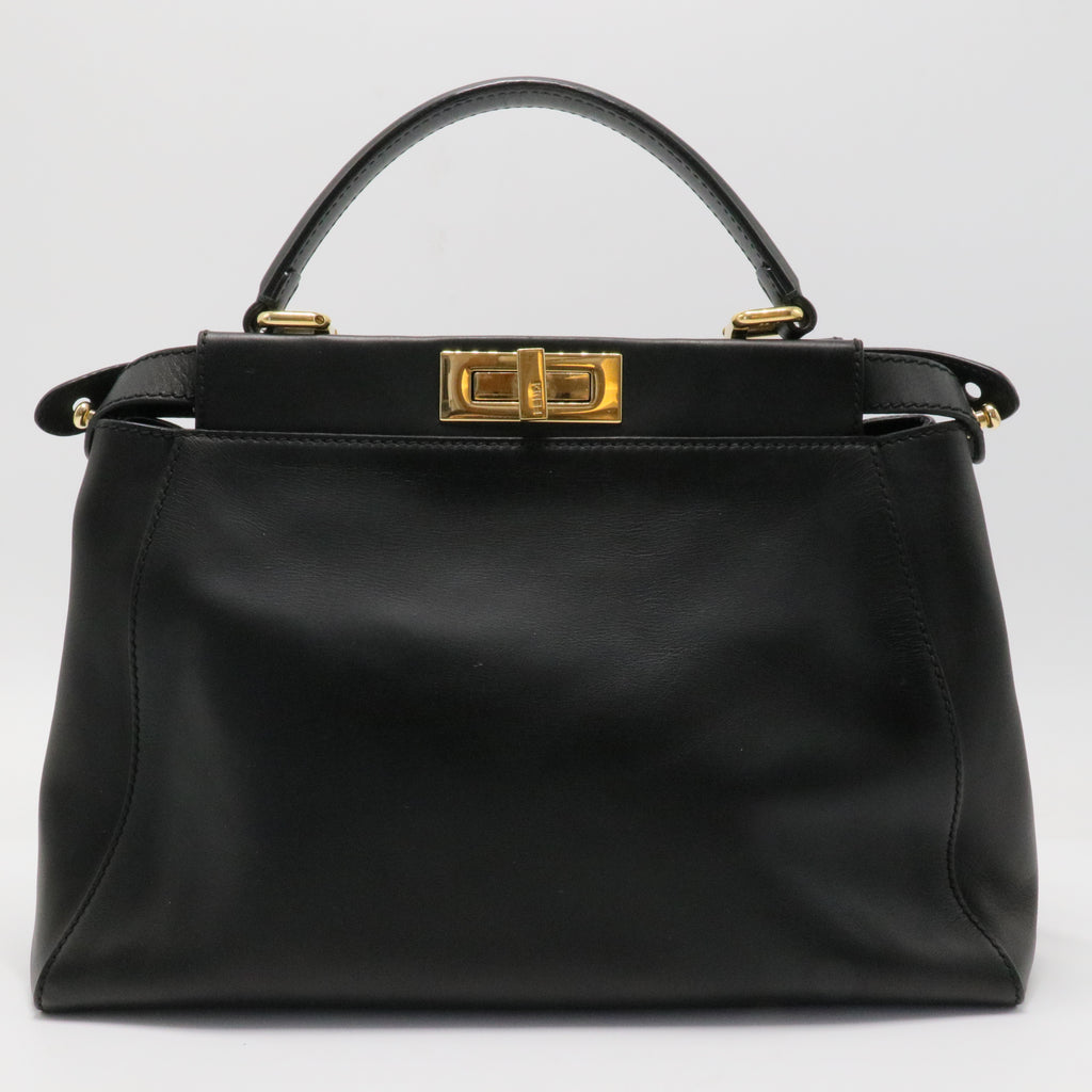 Peekaboo Bag Leather with Calf Hair Interior Regular
