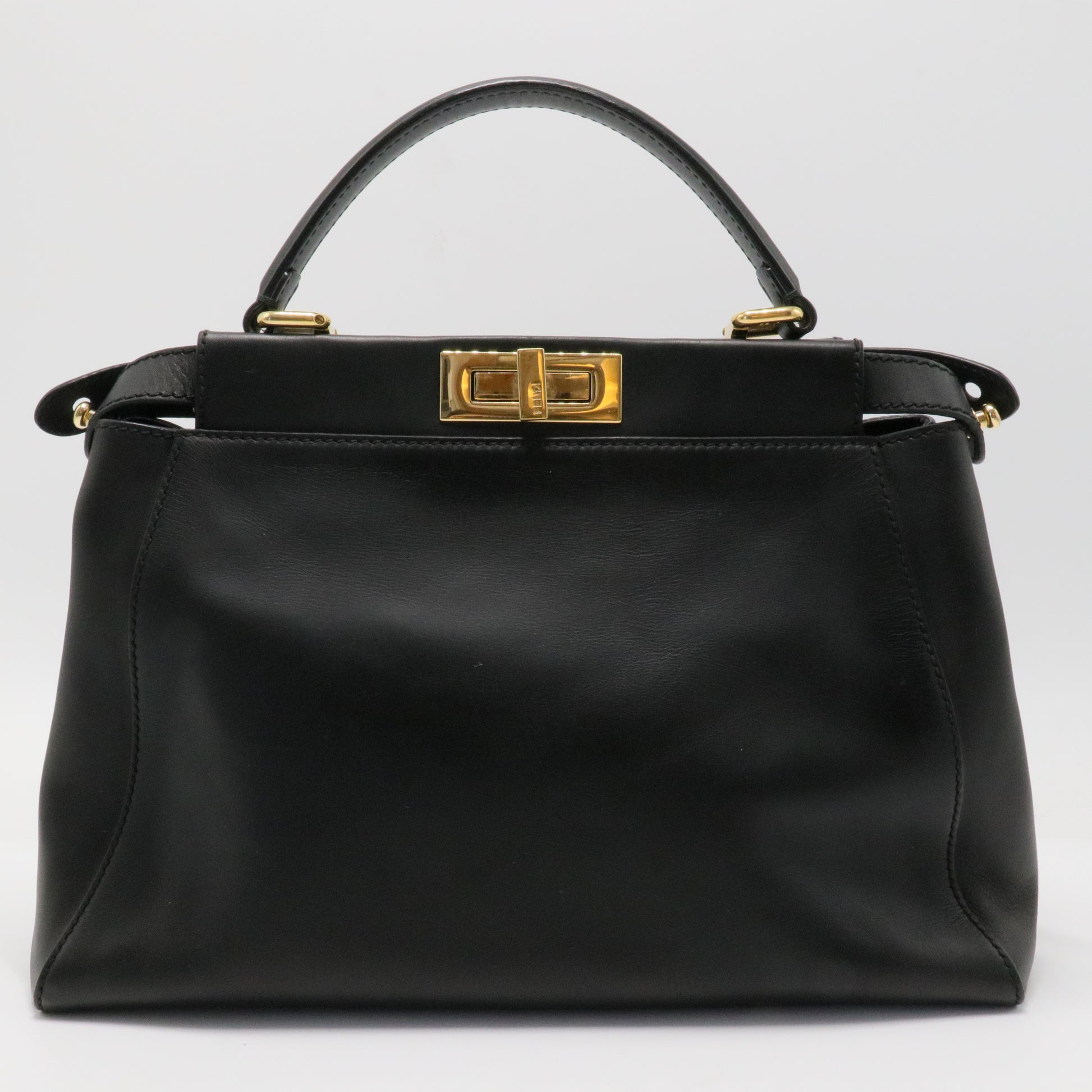 Peekaboo Bag Leather with Calf Hair Interior Regular