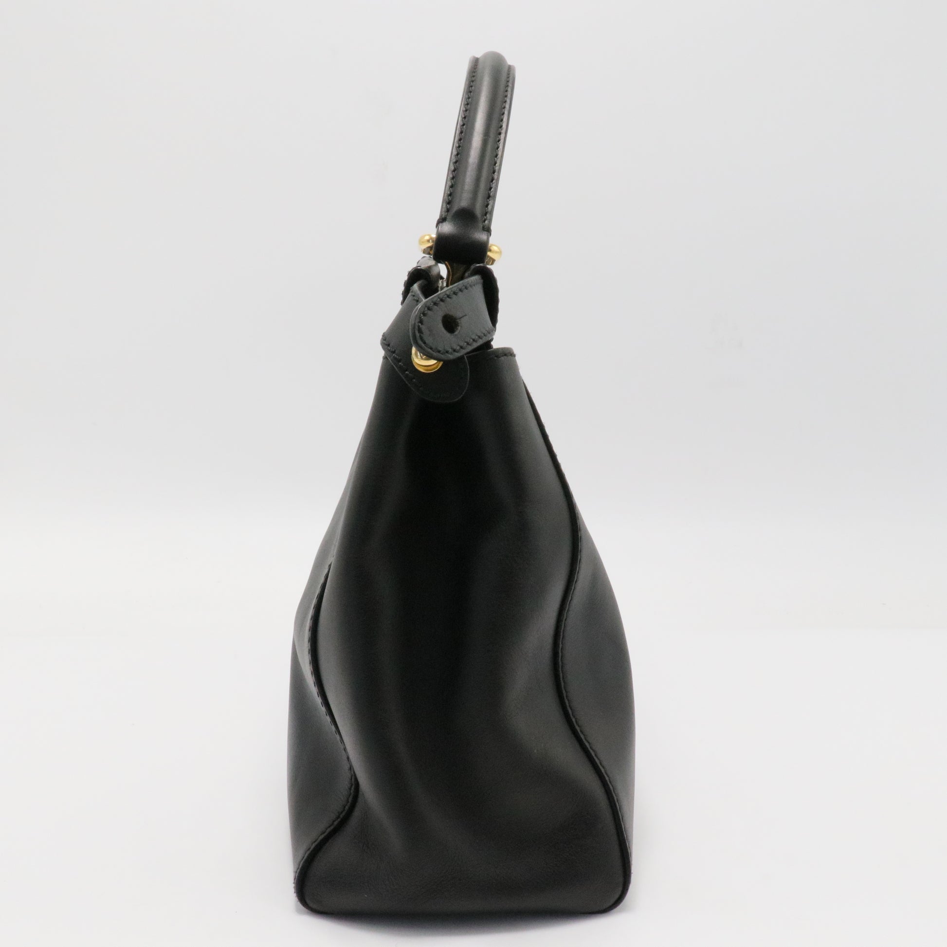 Peekaboo Bag Leather with Calf Hair Interior Regular