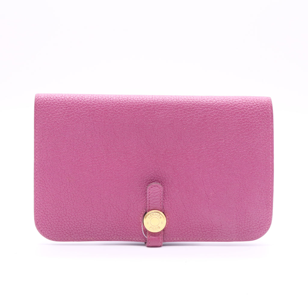 Dogon Wallet Coveted 5P Pink GM Long Togo Gold Hardware Twins