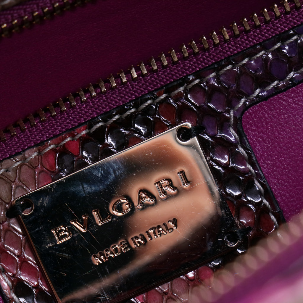 Bvlgari Bolso Serpenti de Cuero  Muy buen estado  Multicolor Cuero twins