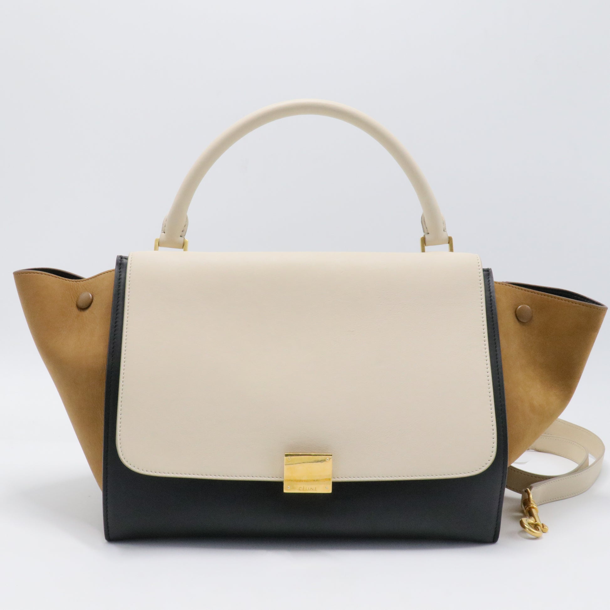 Tricolor Trapeze Bag Leather Medium